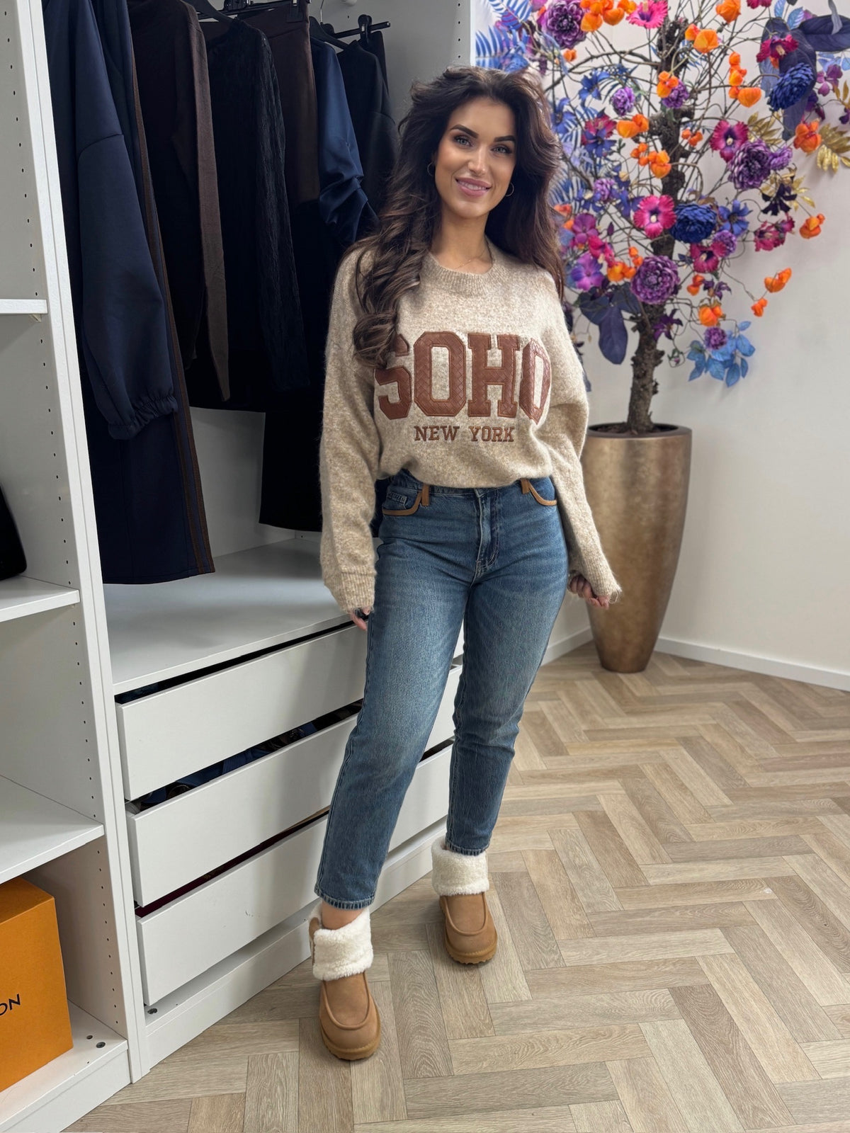 Trui Soho  Taupe 388176