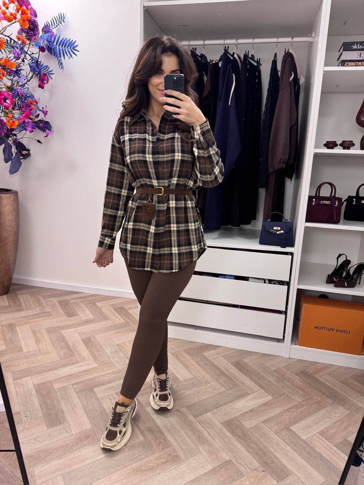 Blouse With Belt Ruit Choco H69785