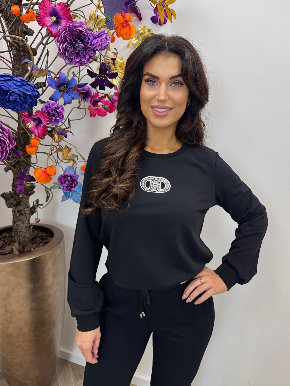 Sweater Felpa black Liu jo 1957