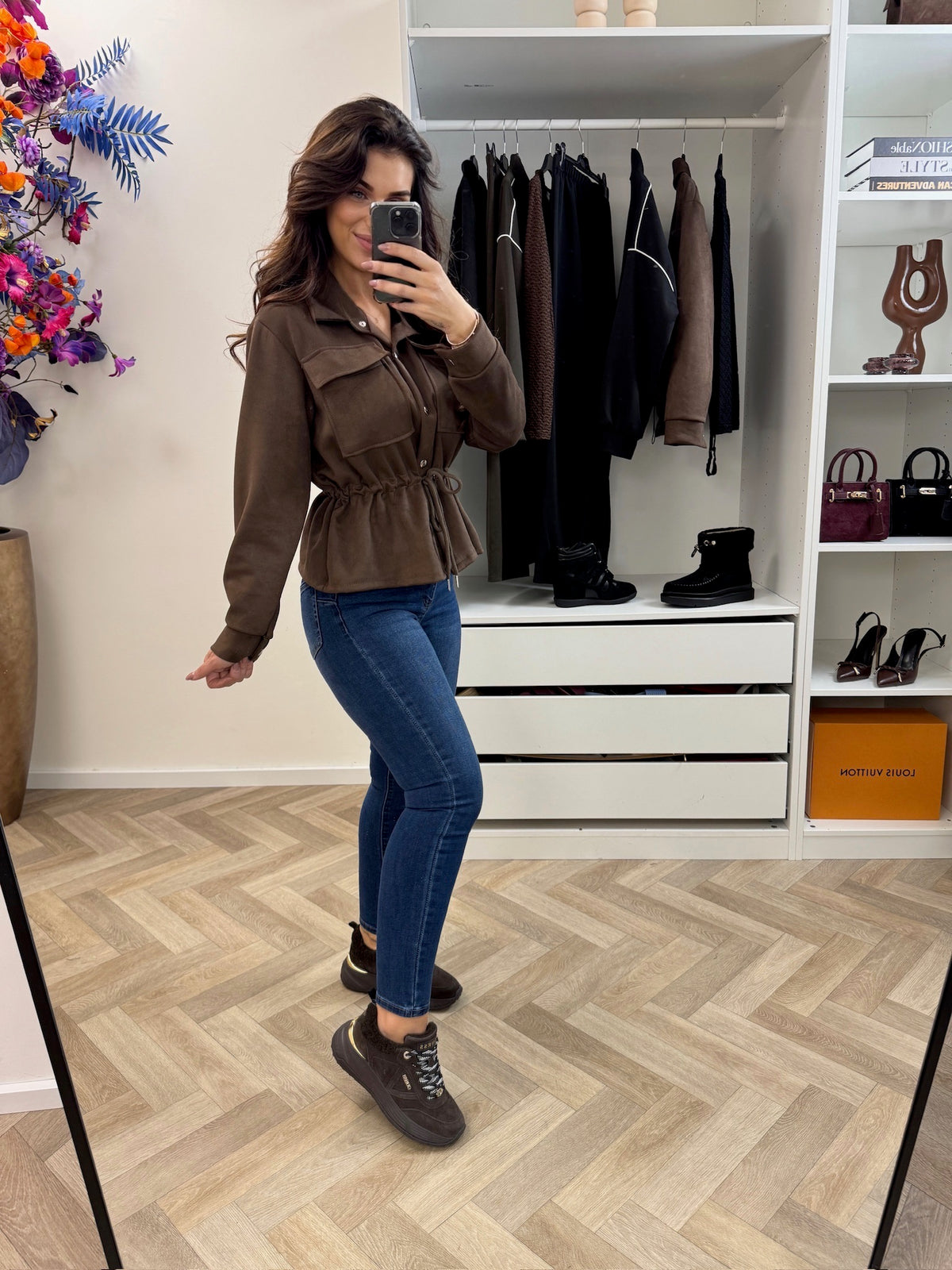 Suede Jacket Sita Choco