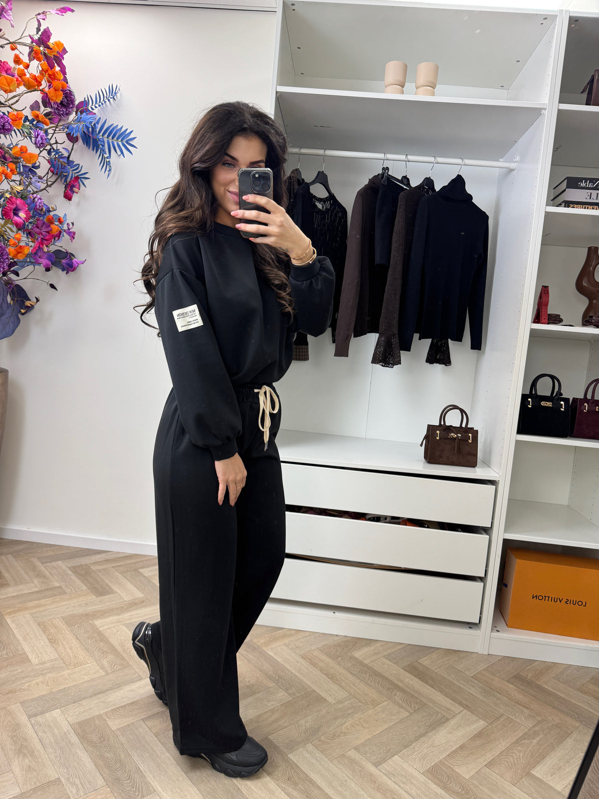 Joggingspak Embleem Black