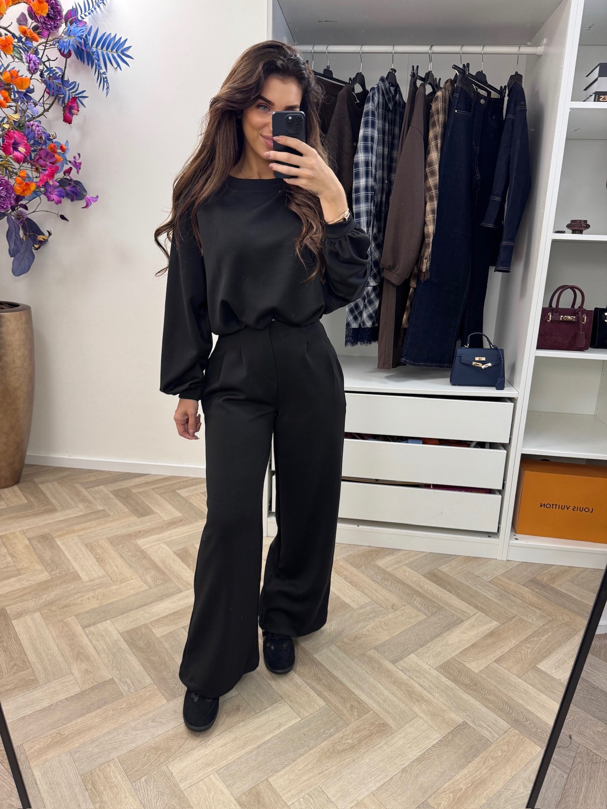 Set Donna Long Sleeve Black