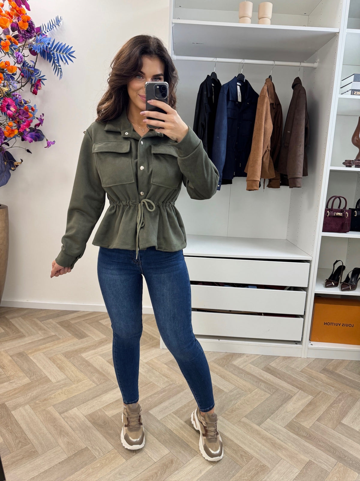 Suede Jacket Sita Army