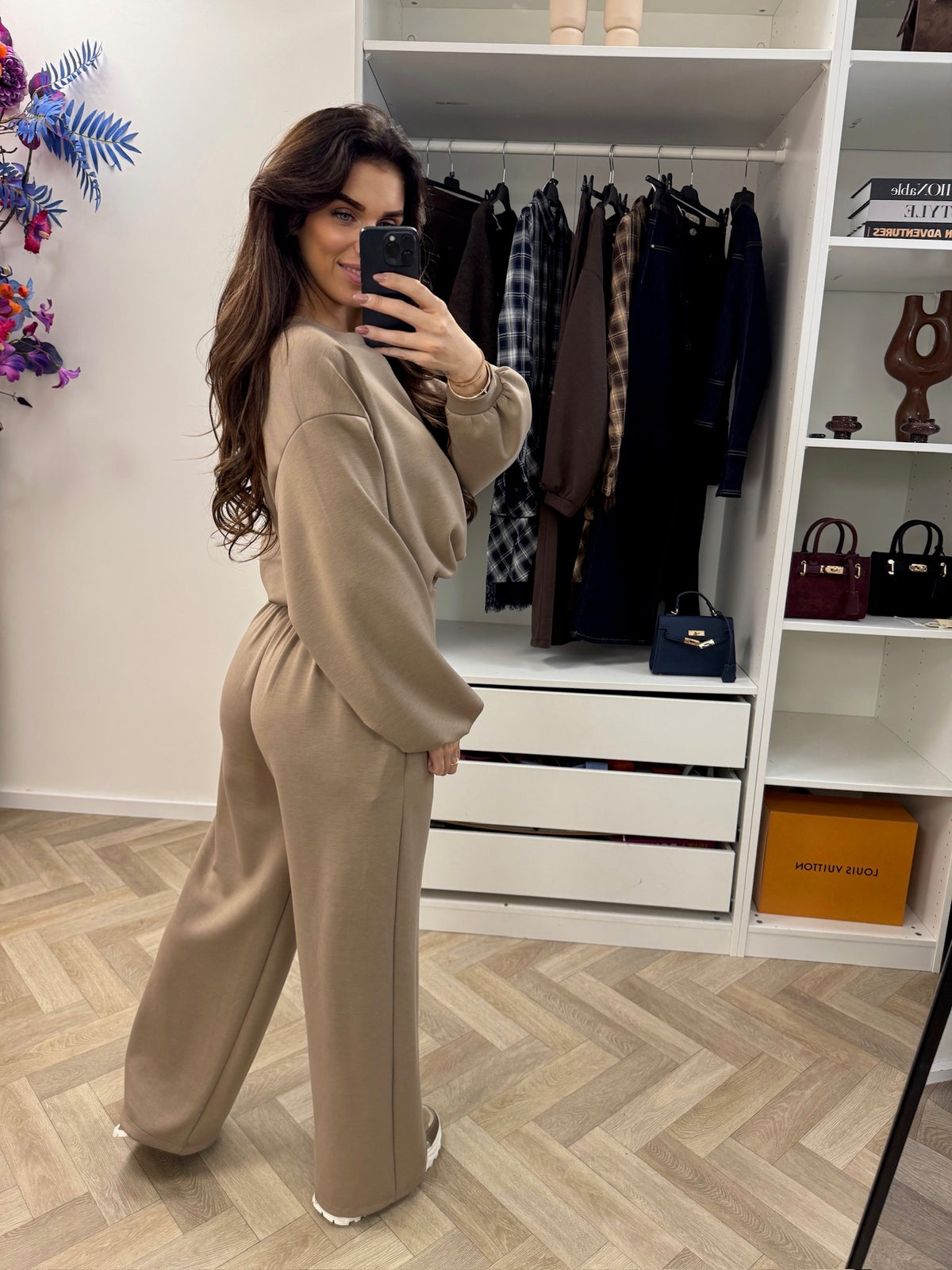 Set Donna Long Sleeve Taupe