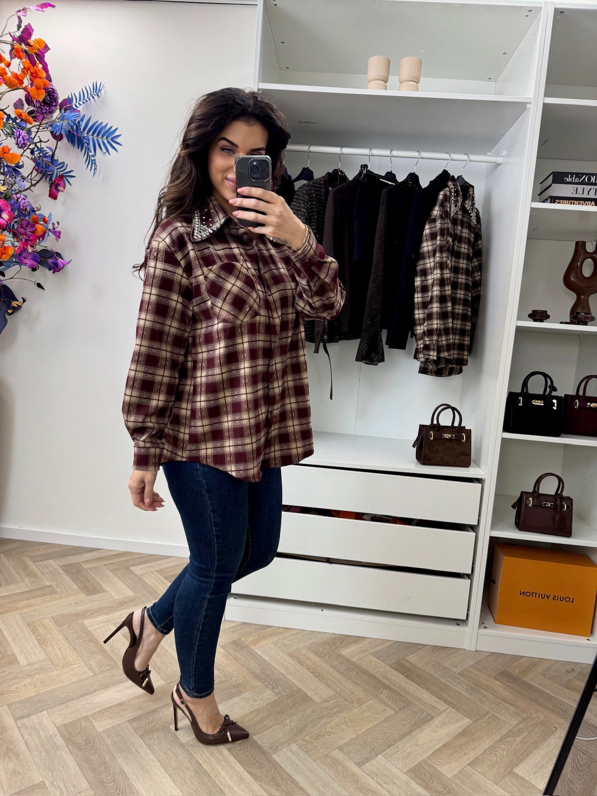 Blouse Felina Diamonds Bordeaux EN141