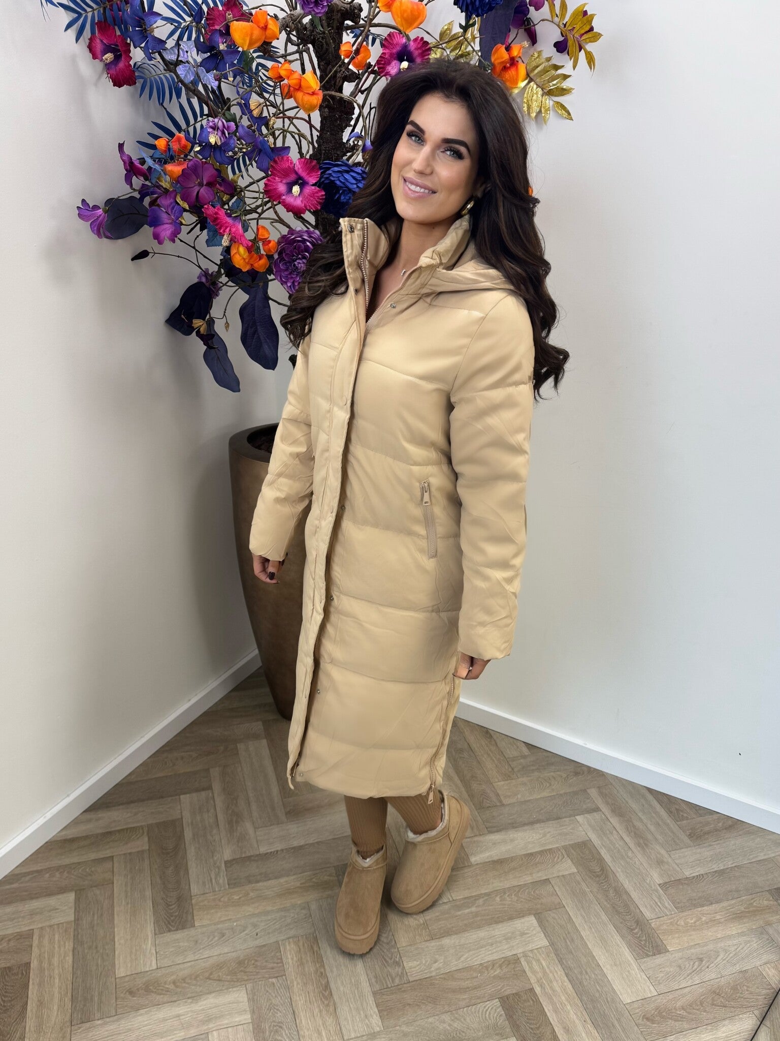 Long Jacket Yumi LM9911 beige SPECIAL DEAL