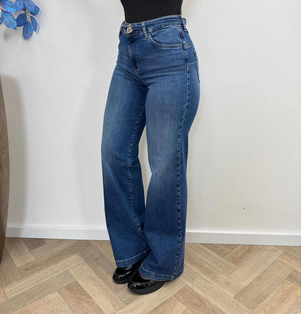 High-rise flared jeans Denim blue Liu Jo 1955