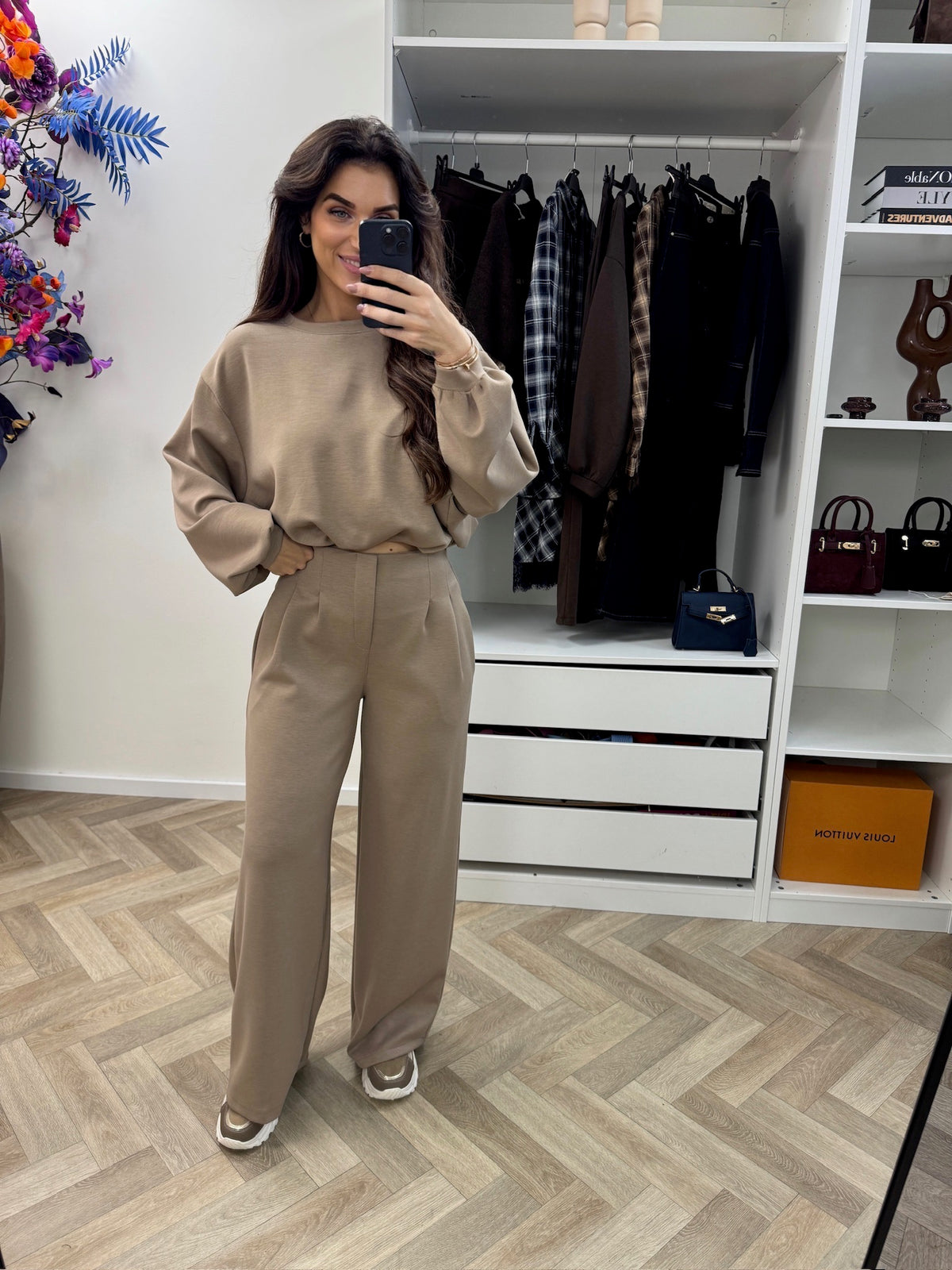Set Donna Long Sleeve Taupe