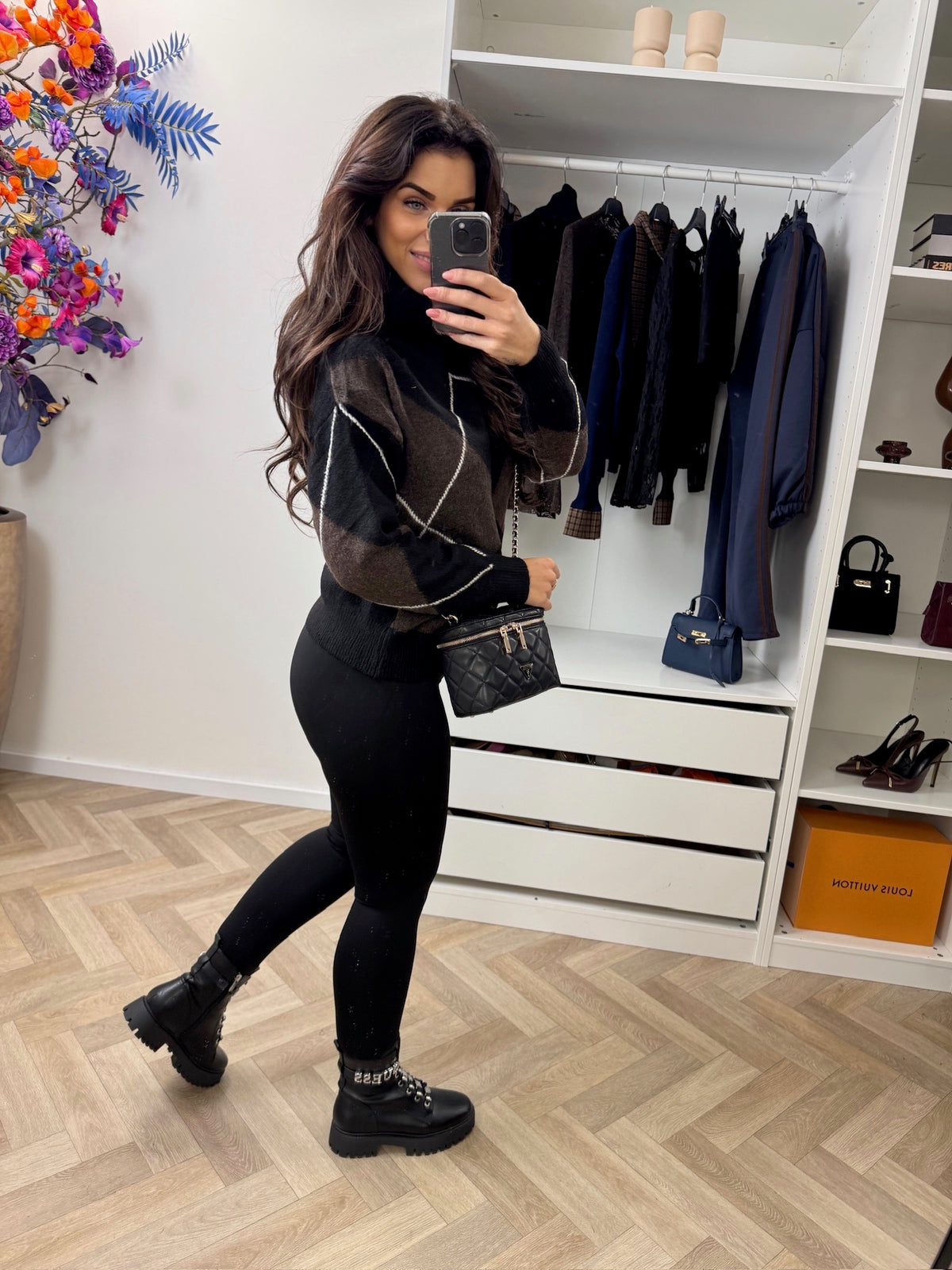 Trui Ruit Black 52268