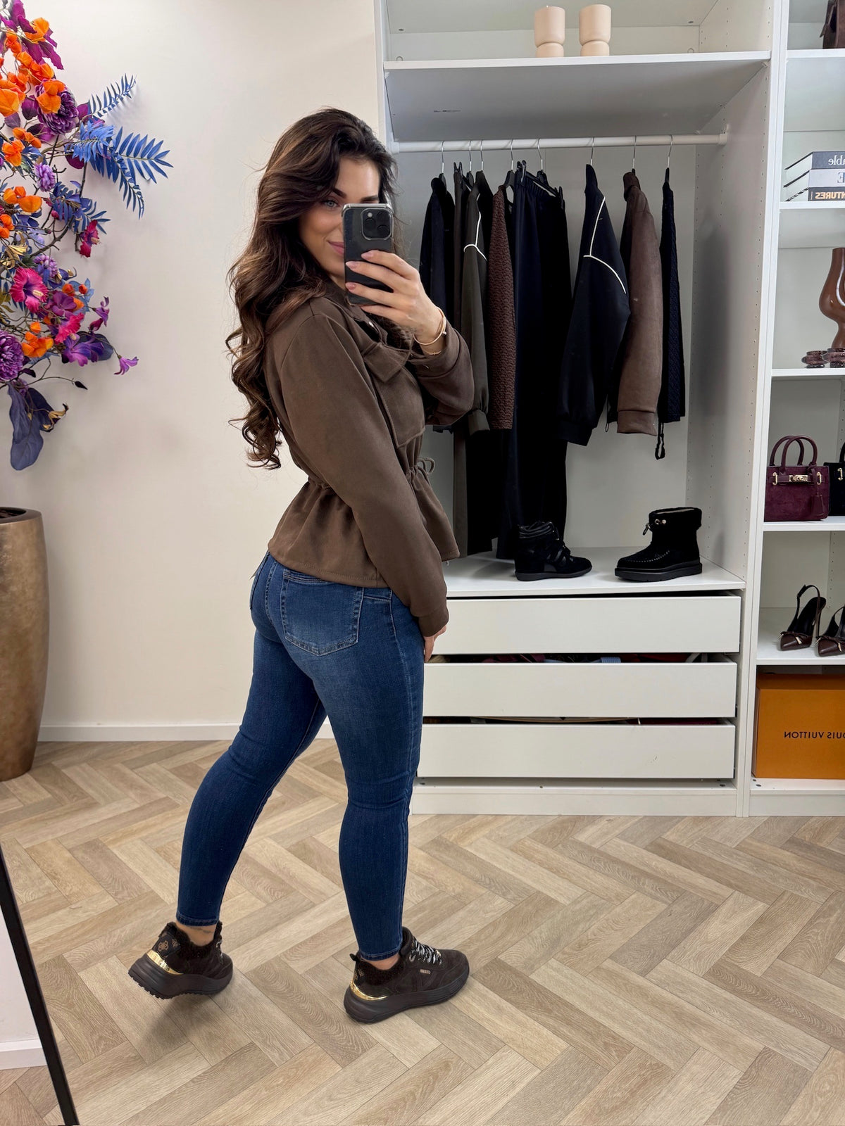 Suede Jacket Sita Choco