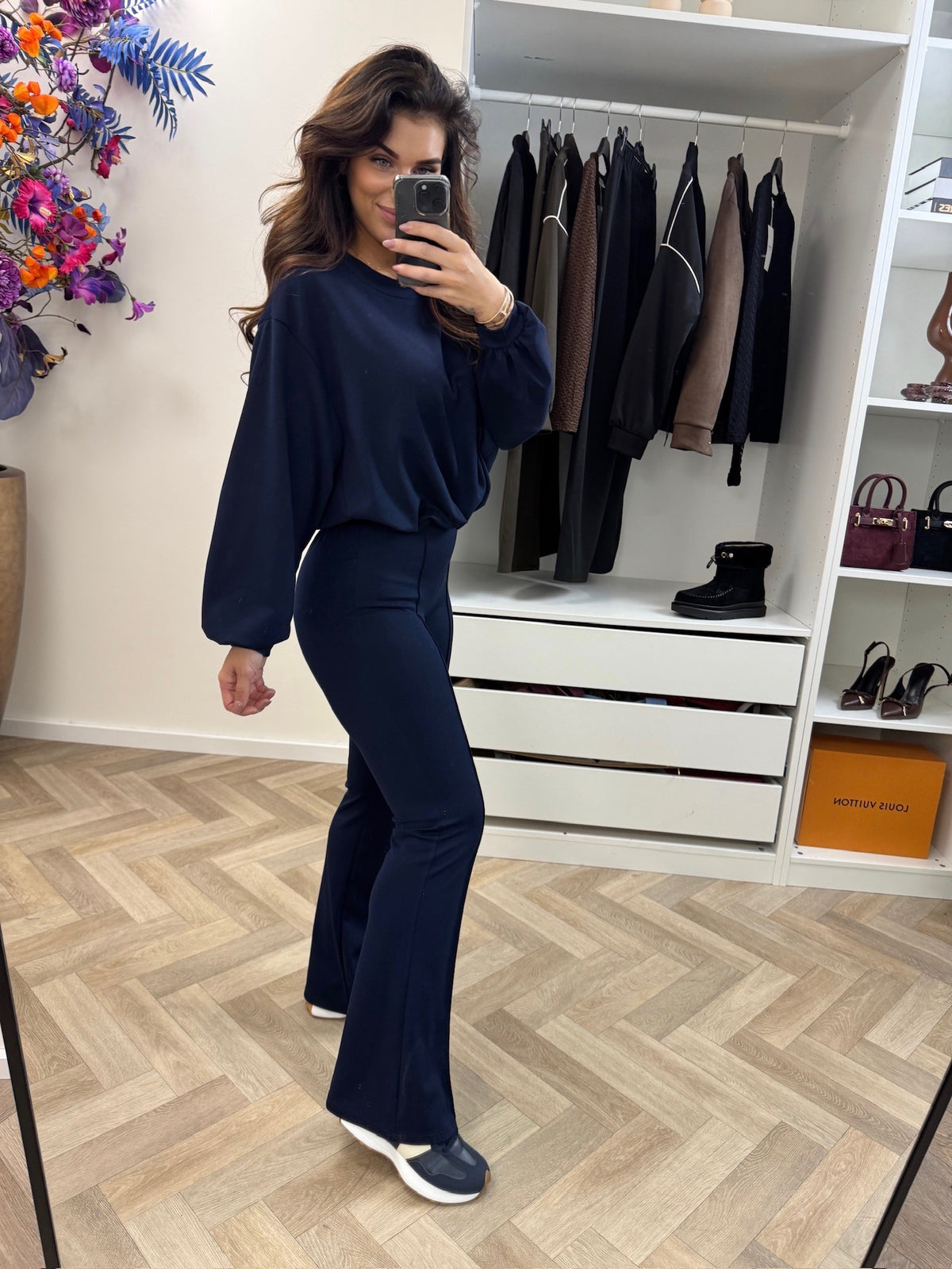 Set Flair Long Sleeve Navy