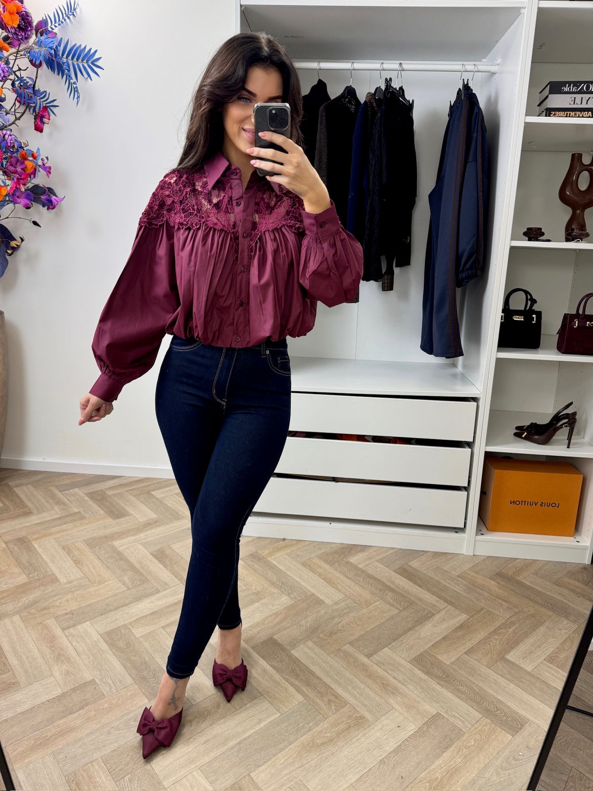 Blouse Koko Uni Wine 9918