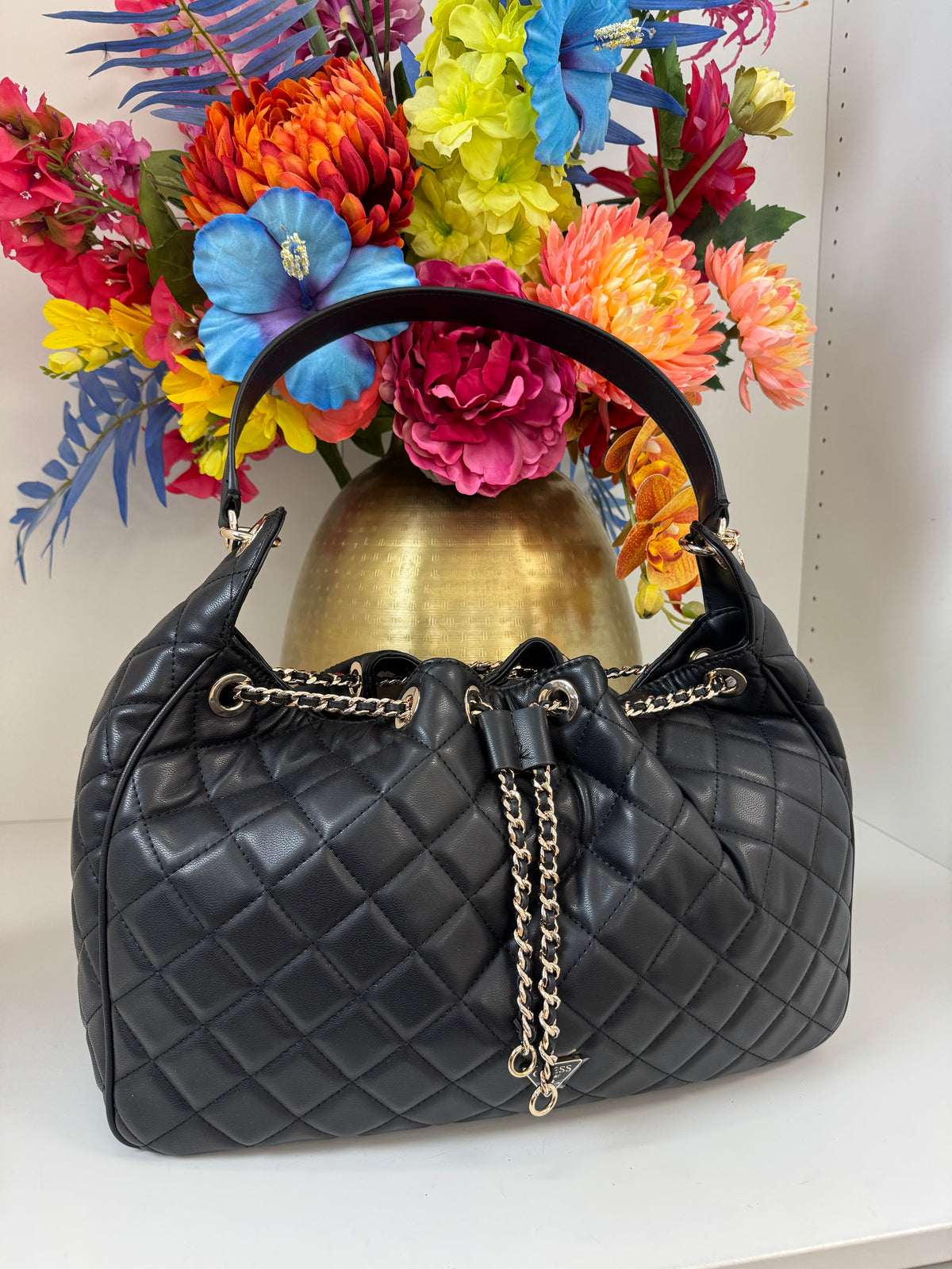 Hobo Bag Juliet Black Guess 1388
