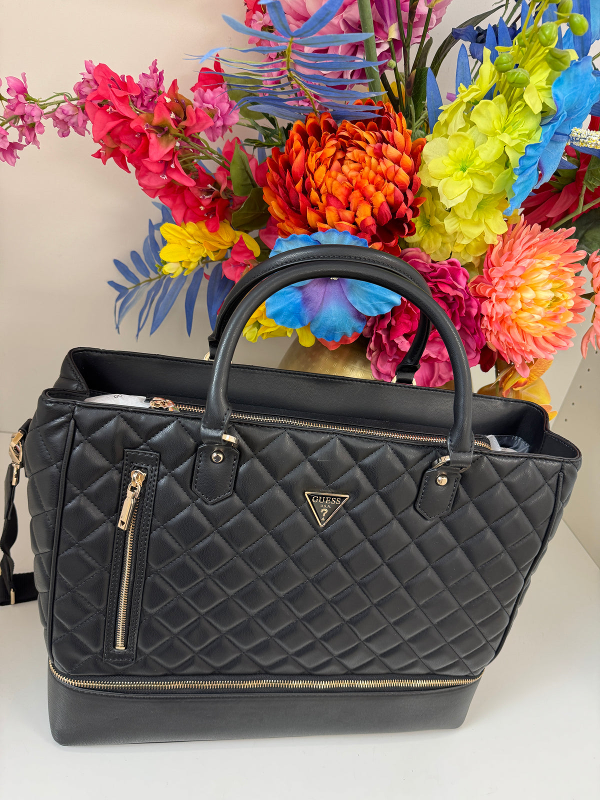 Travel Bag Juliet Black Guess 1383