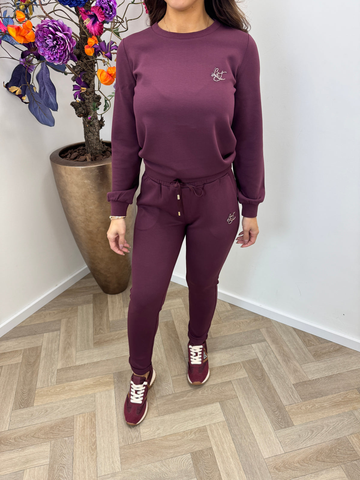 Sweater LJ Logo Aubergine 2027