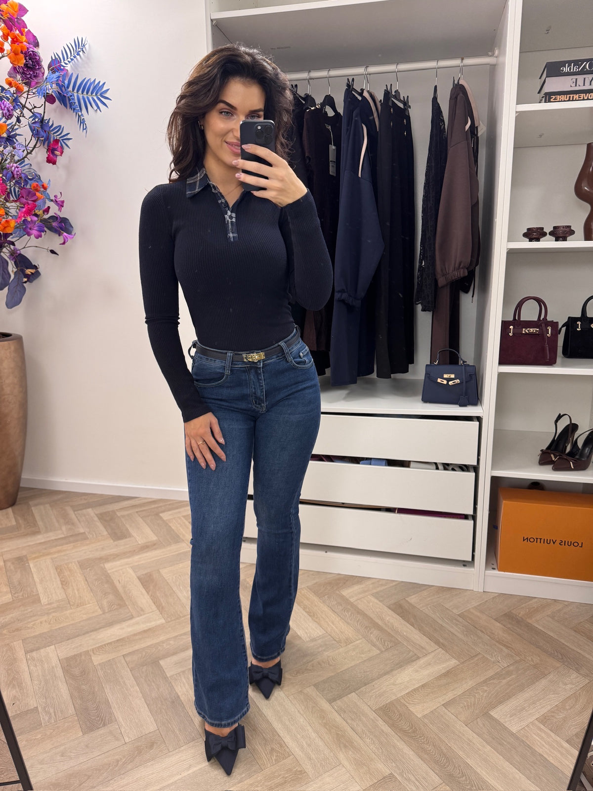 Top Ruit Kraagje Navy H70032