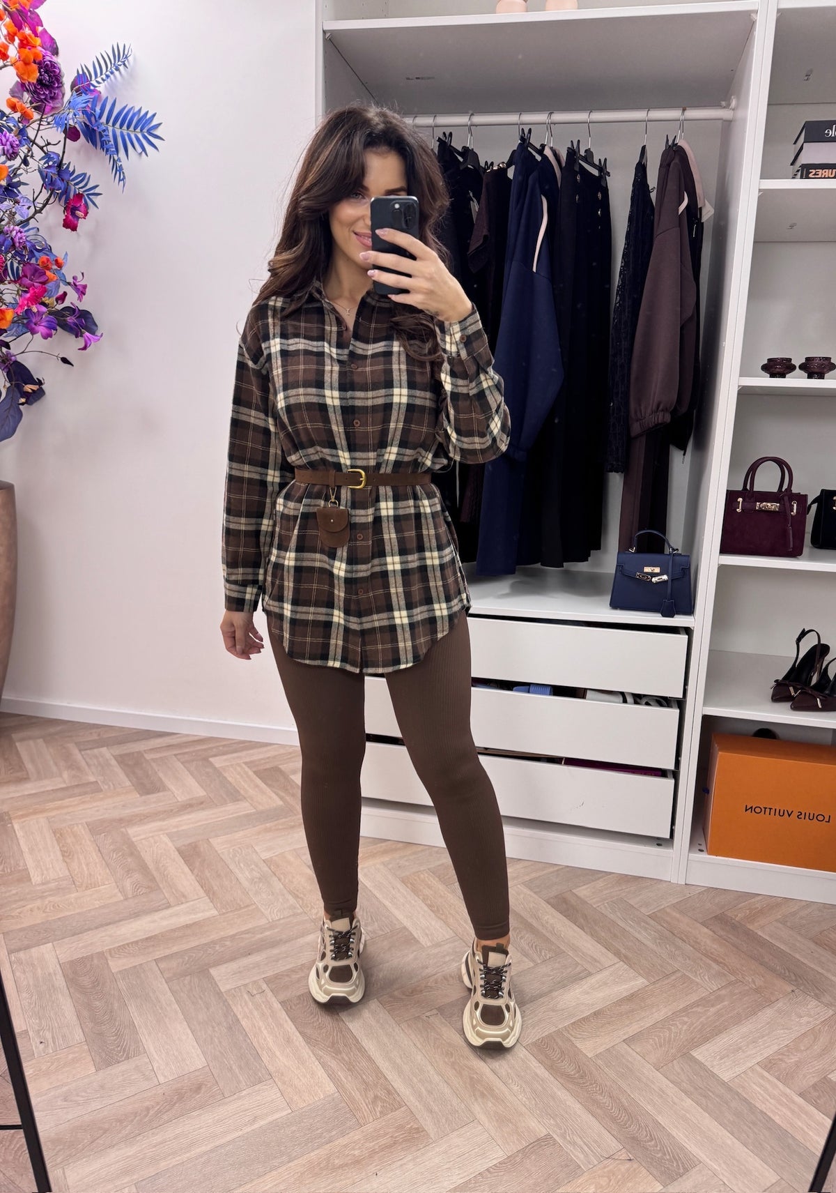 Blouse With Belt Ruit Choco H69785