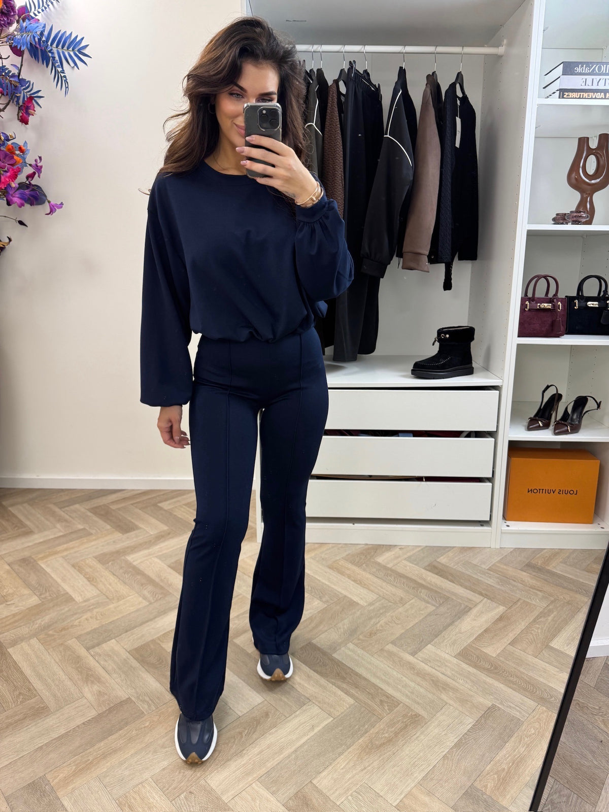 Set Flair Long Sleeve Navy