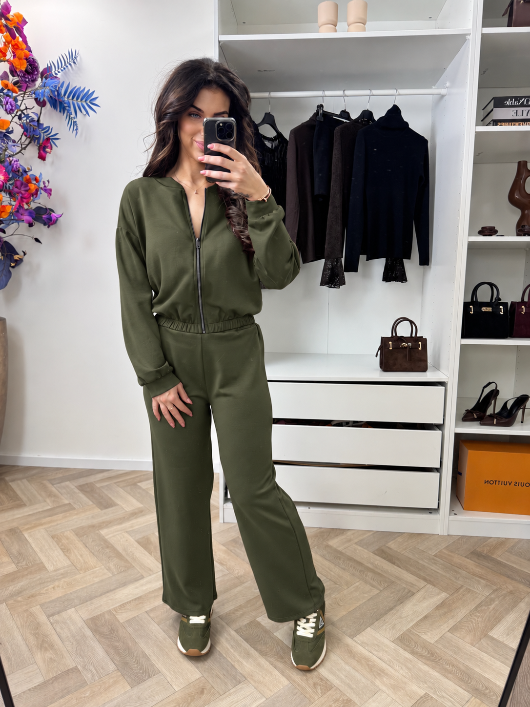 Joggingpak Zipper Army
