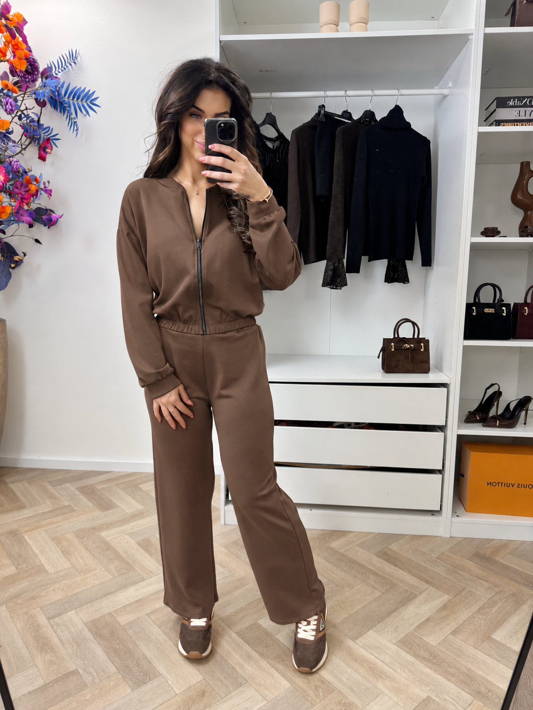Joggingpak Zipper Choco