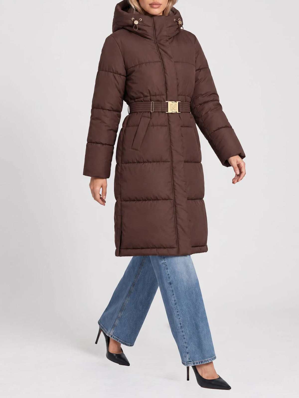 Anara Long Puffer Chocolate Martini Nikkie