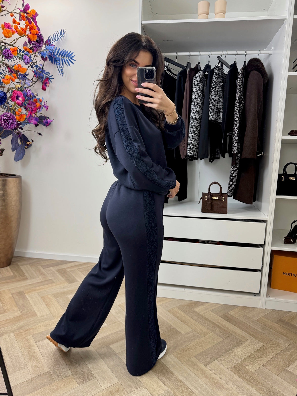 Joggings Set Lace  Navy