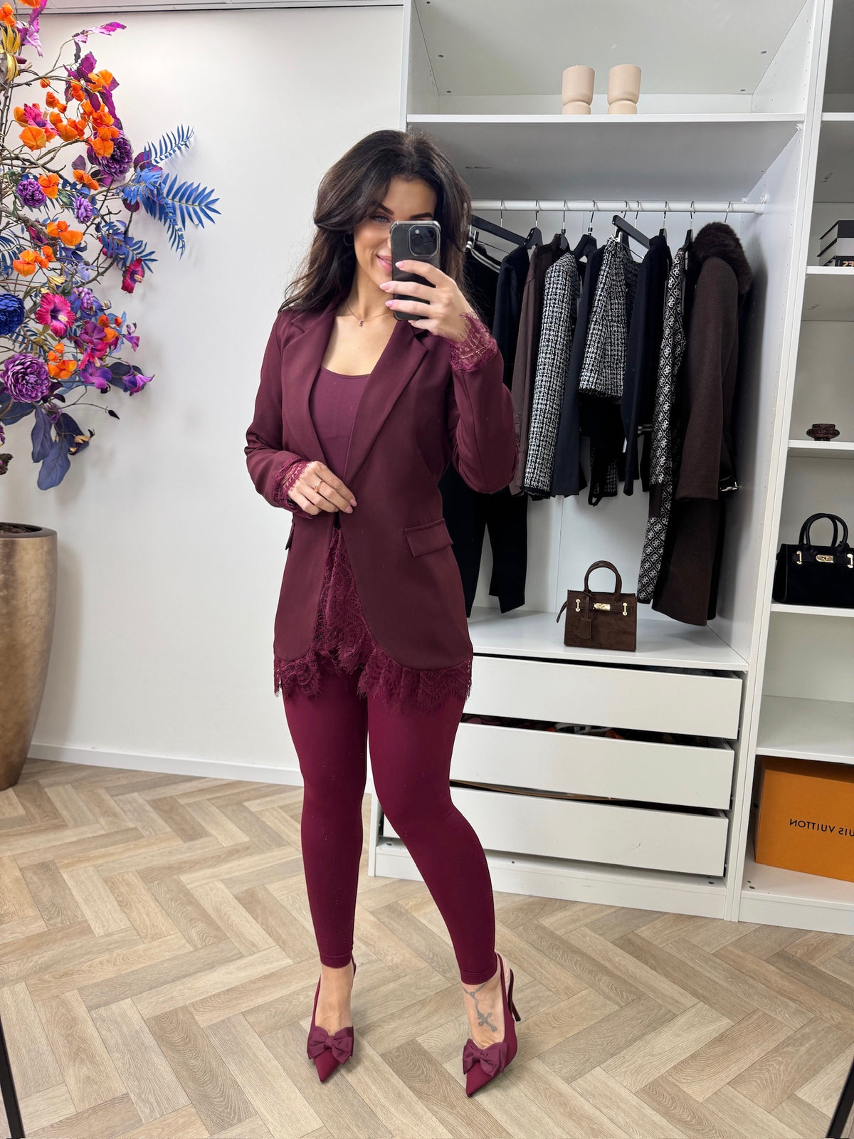 Blazer Lace Bordeaux
