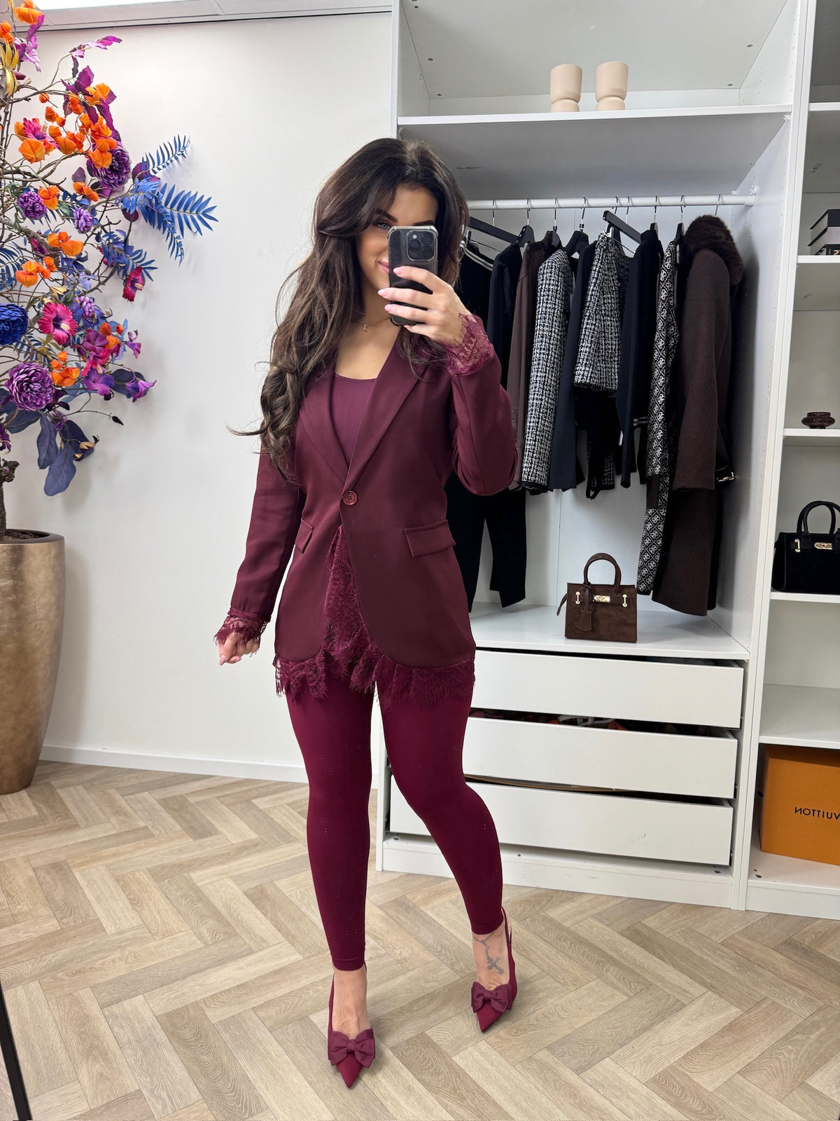 Blazer Lace Bordeaux