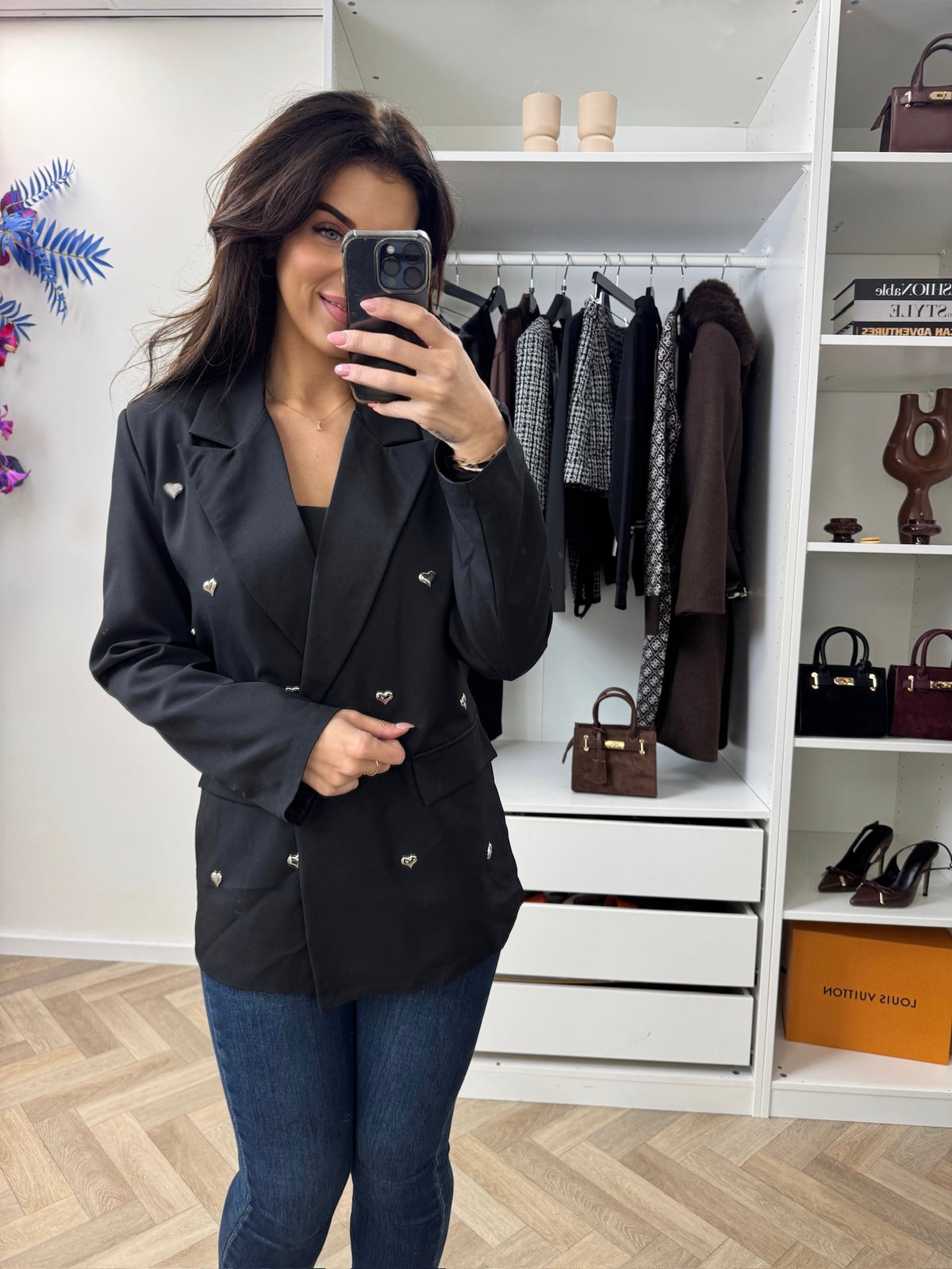 Blazer Mini Hearts Black
