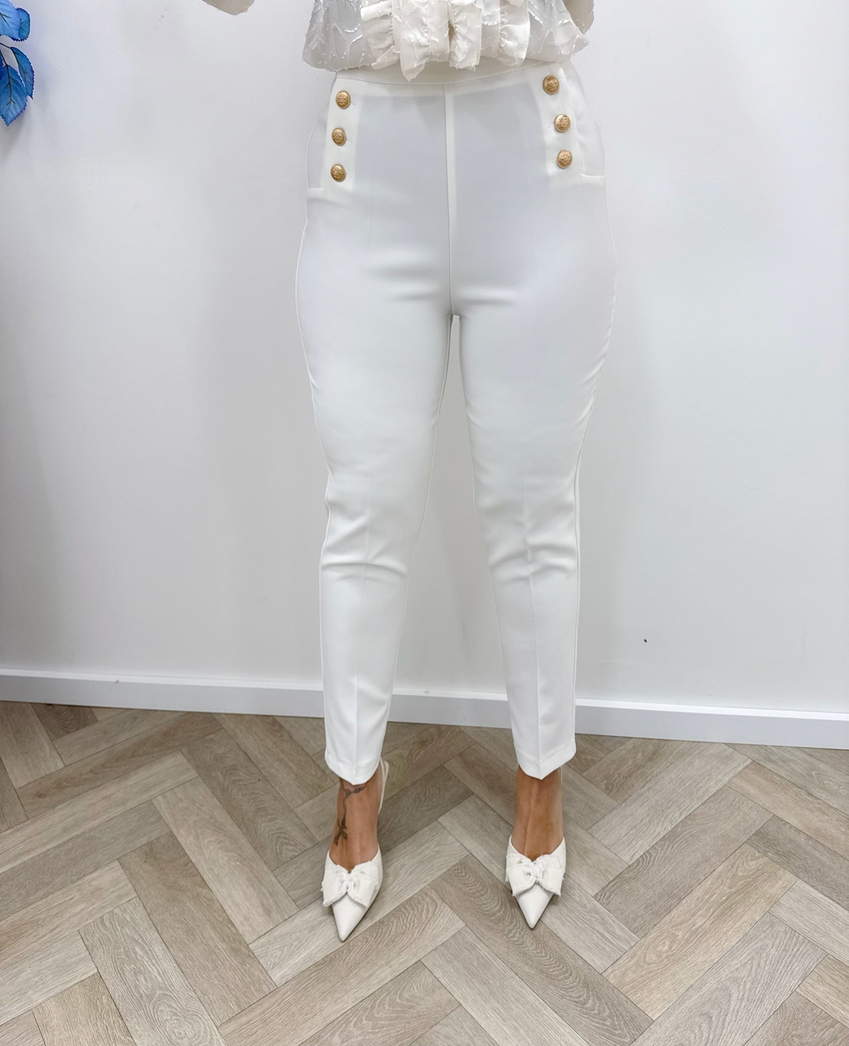 Perfect pants button Lulumary P104 White