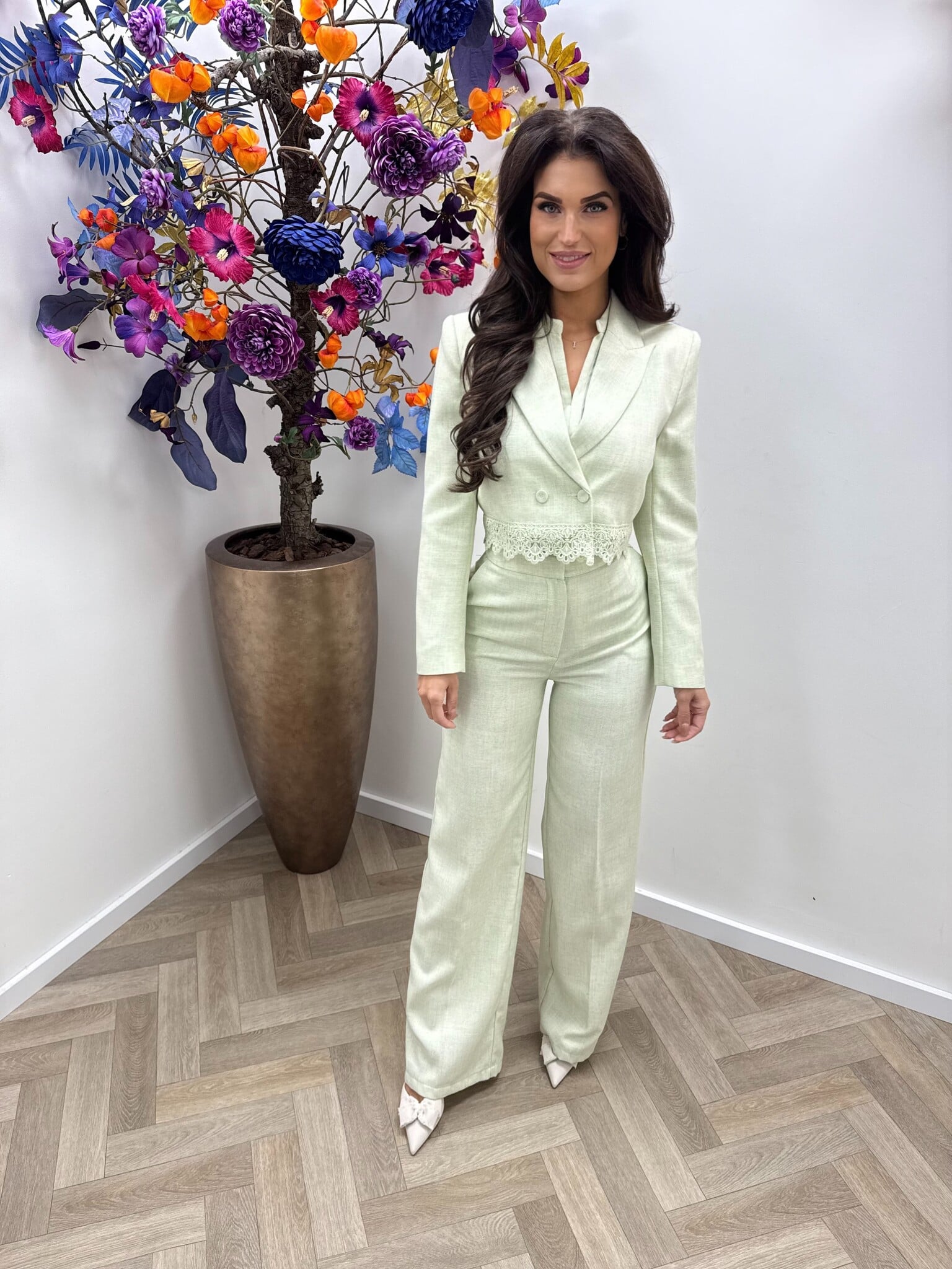 Luxe Blazer Donna V362 Mint
