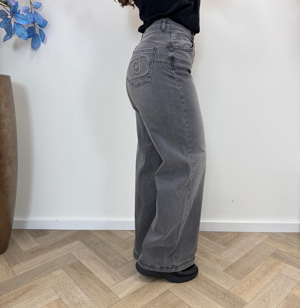 Super Stretch Jeans Lungo Denim Grey 1960