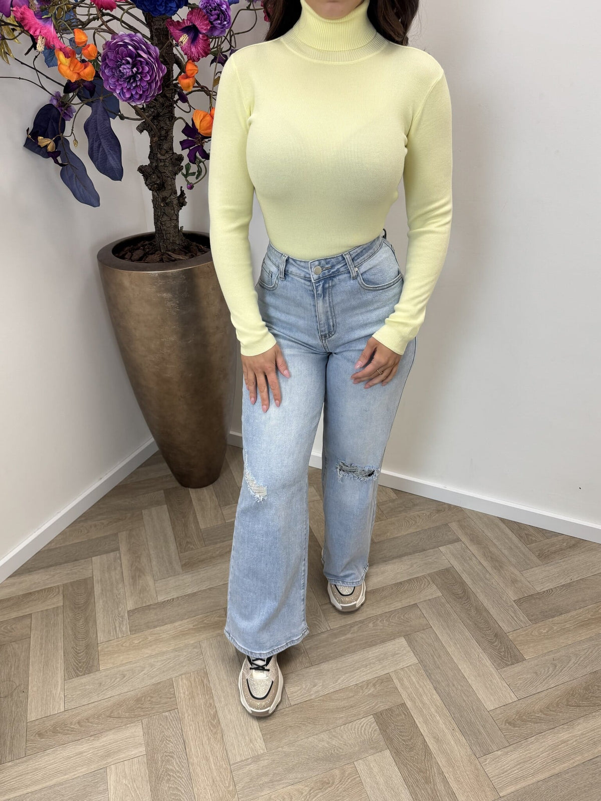 Basic col top H-8658 Yellow