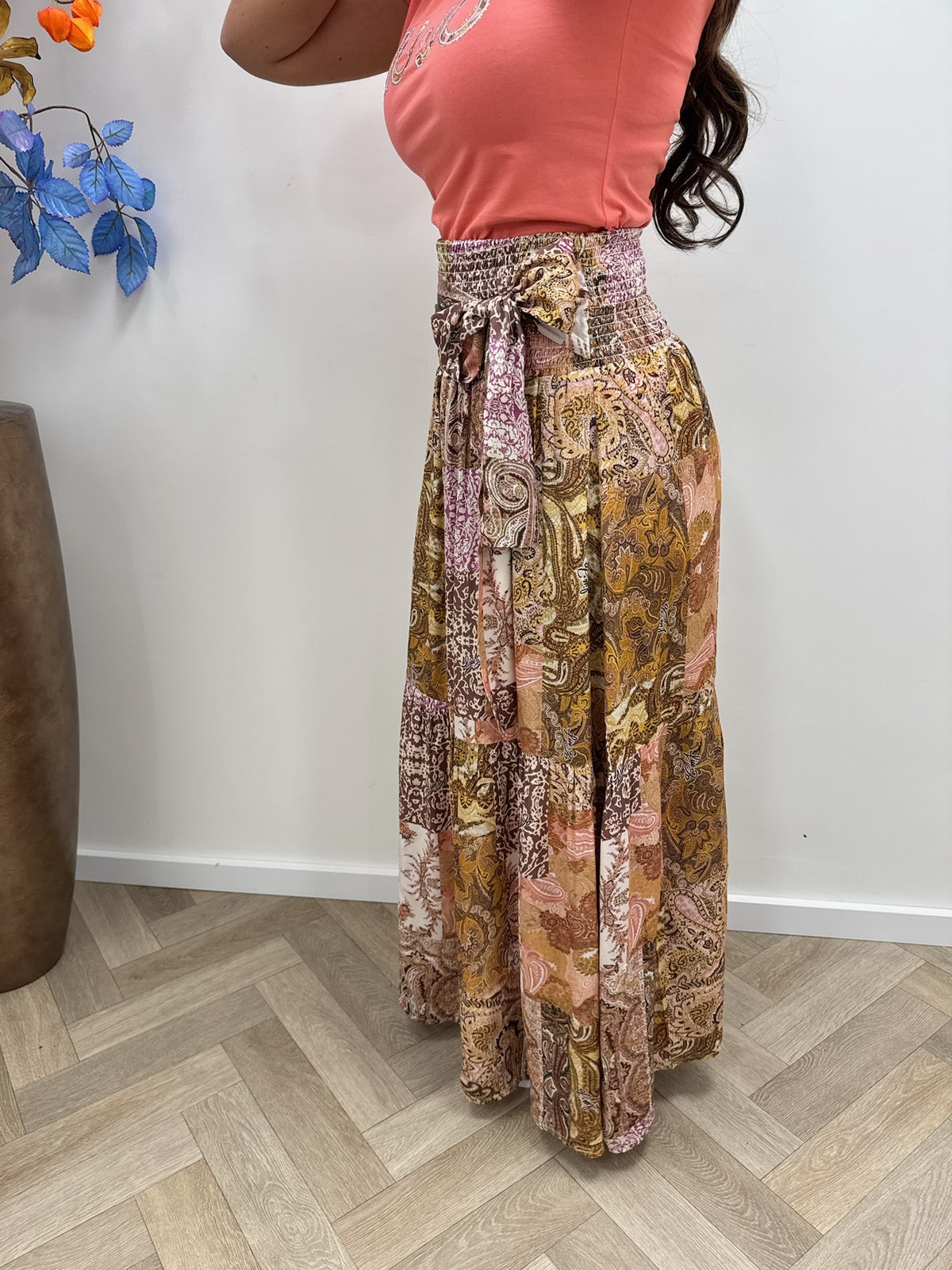 Skirt Print Brown Pink Liu Jo 1935