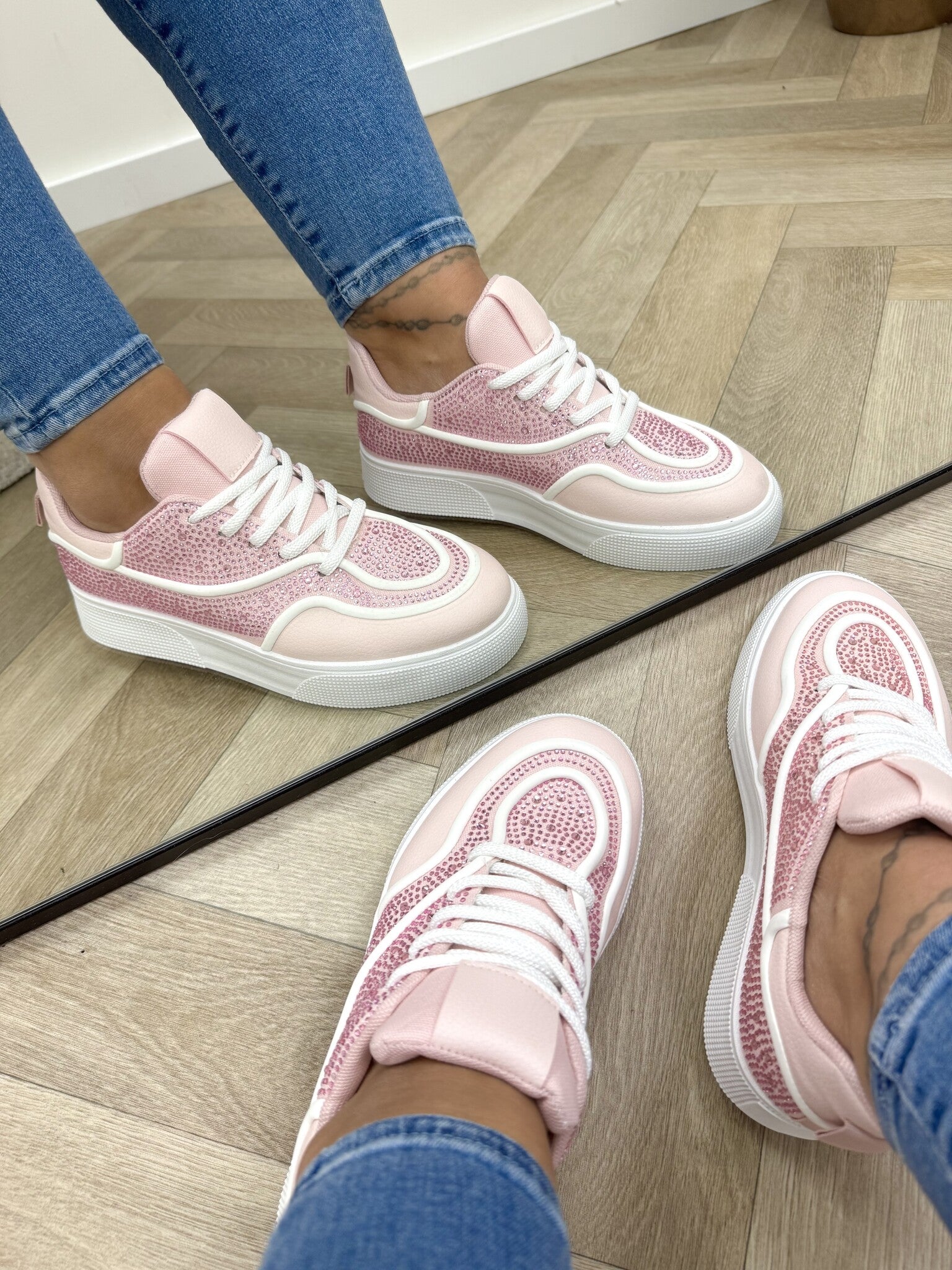 Sneakers Diamonds 9030 Pink