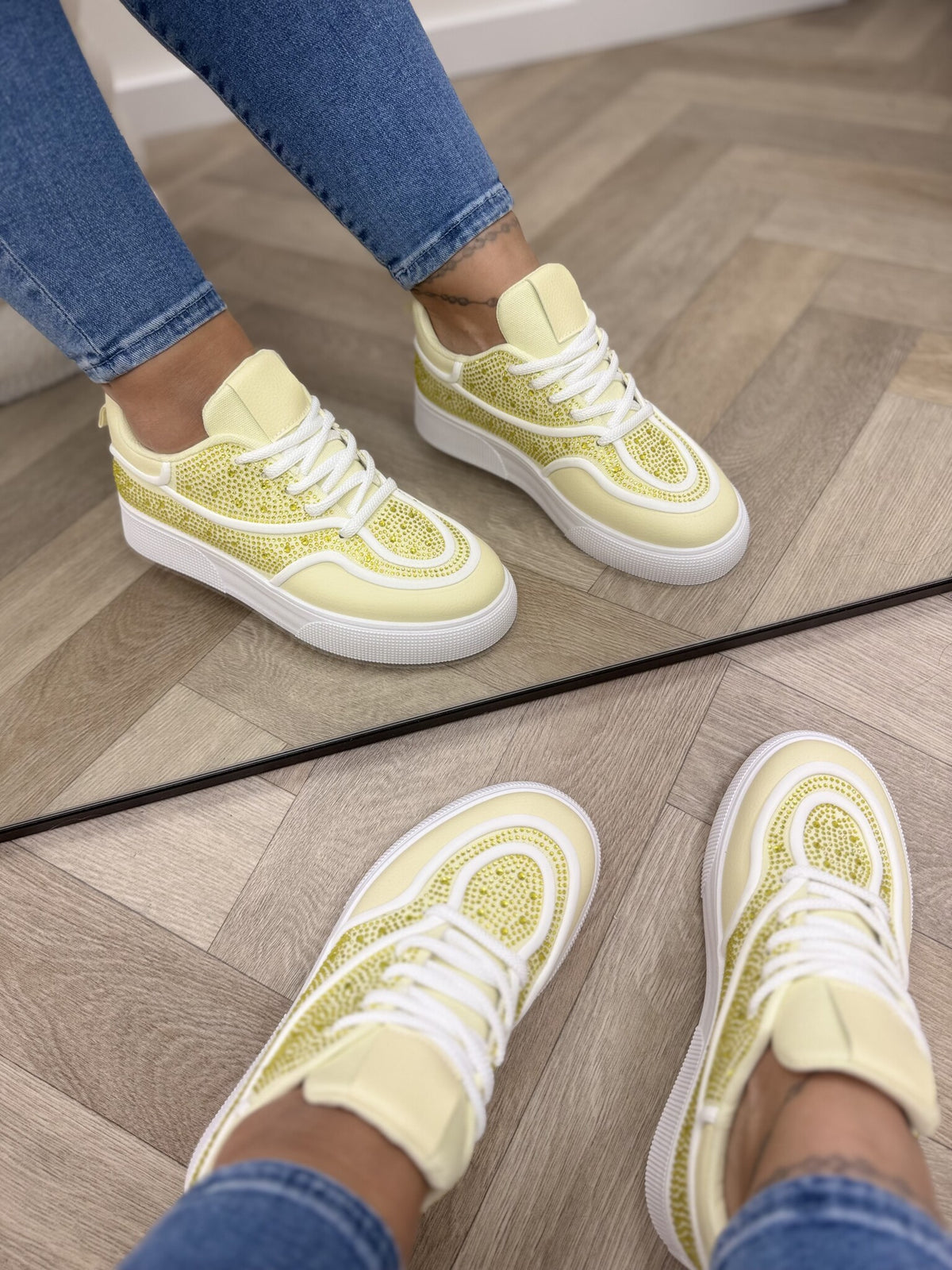 Sneakers Diamonds 9030 Yellow