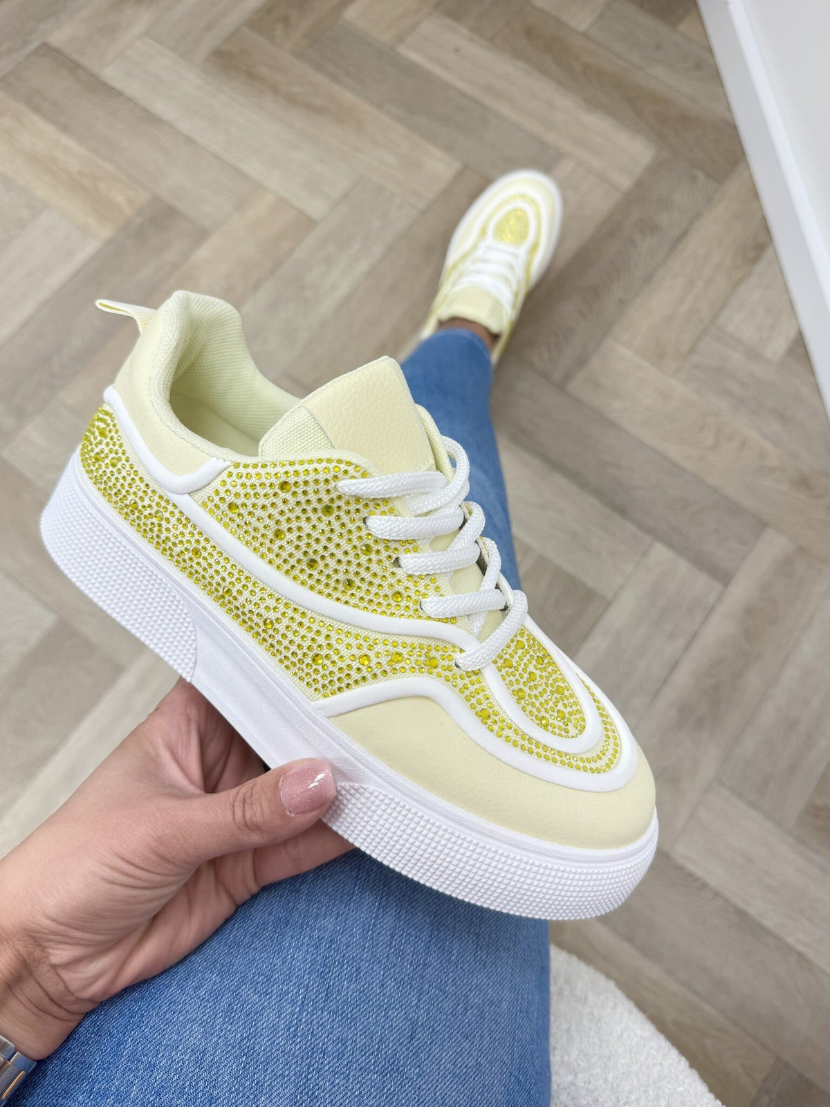 Sneakers Diamonds 9030 Yellow