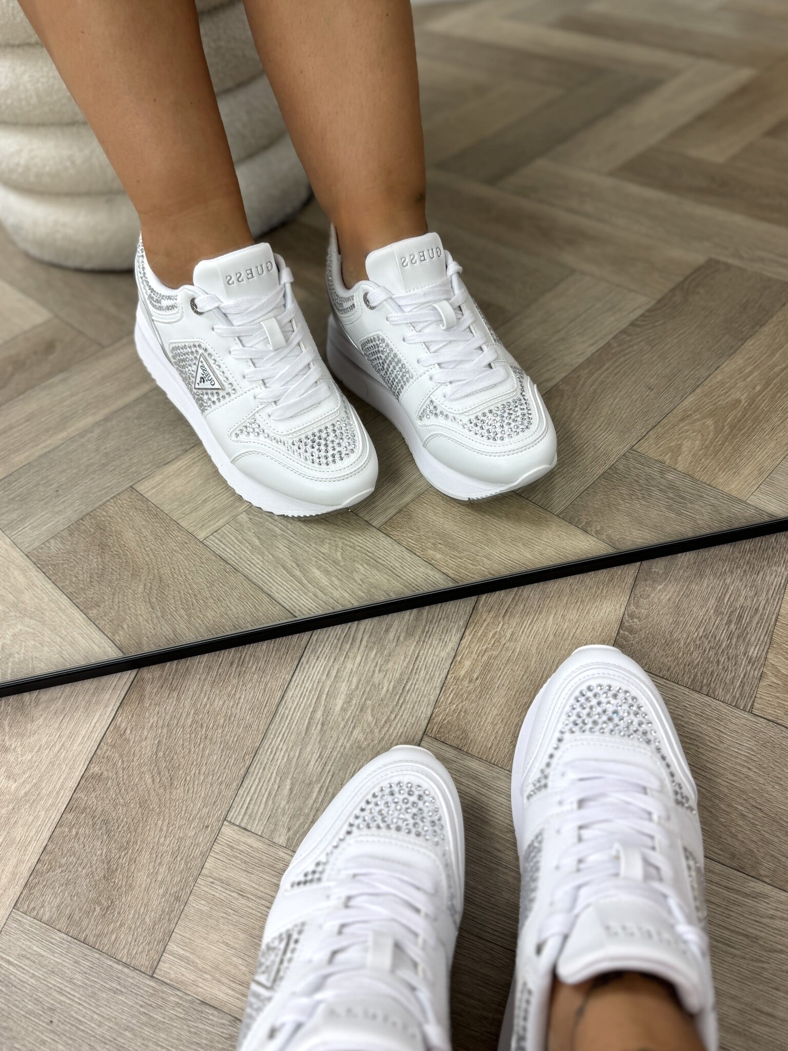 Sneakers Evory White Clear Guess 1349