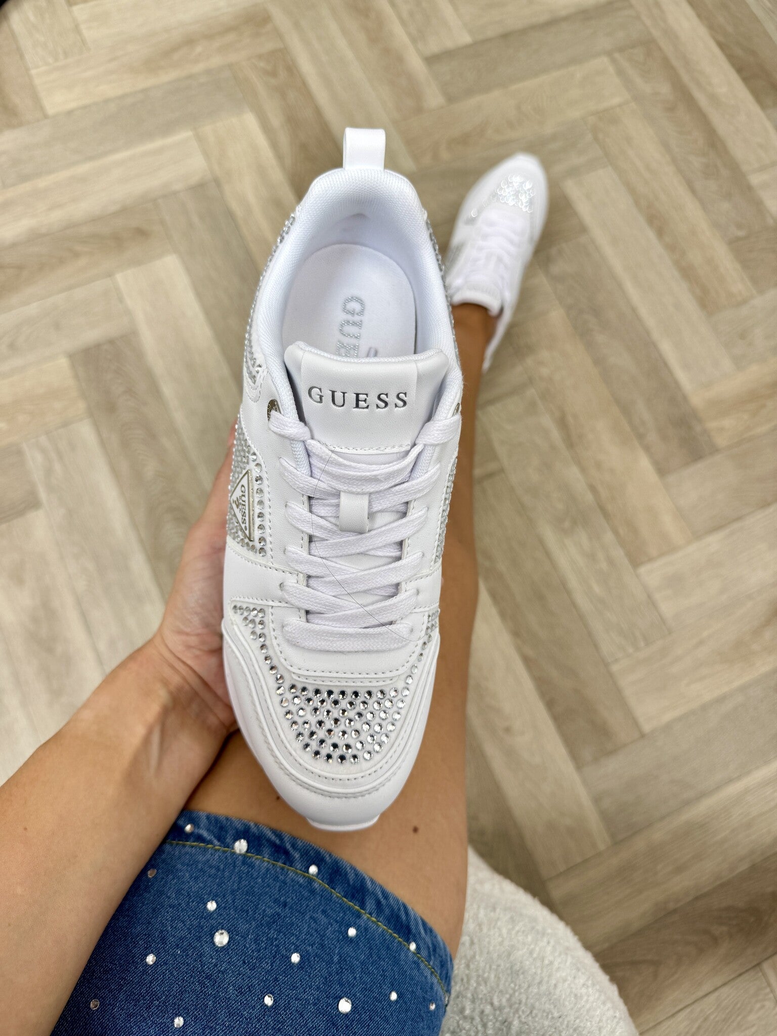 Sneakers Evory White Clear Guess 1349