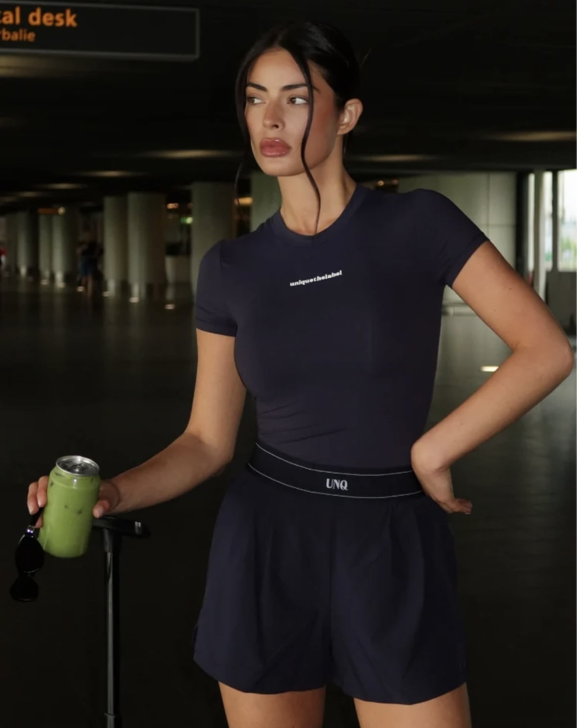 Top Short Sleeve Giselle  Deep Dark Navy