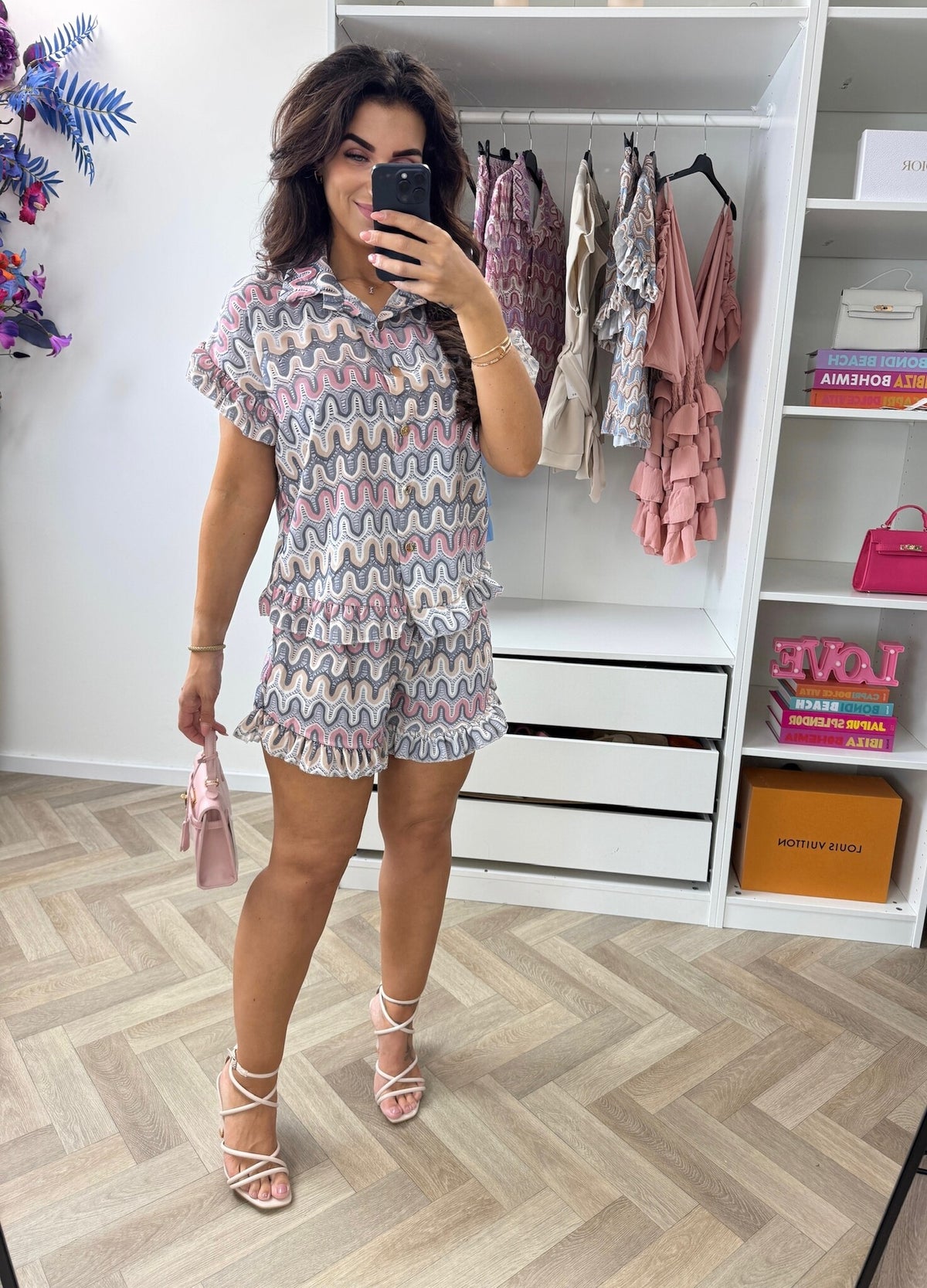Set Wave Print Celina Grey
