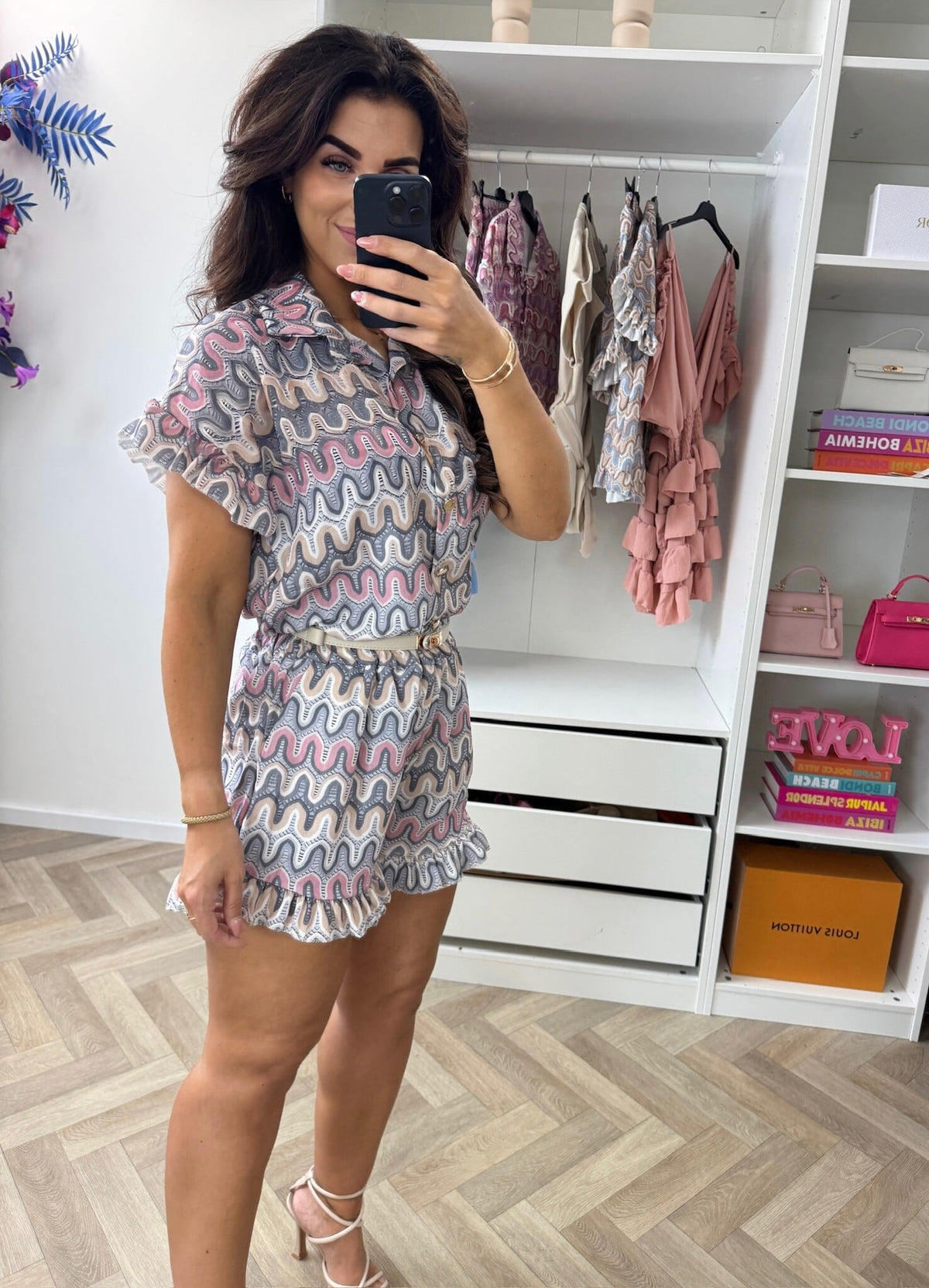 Set Wave Print Celina Grey