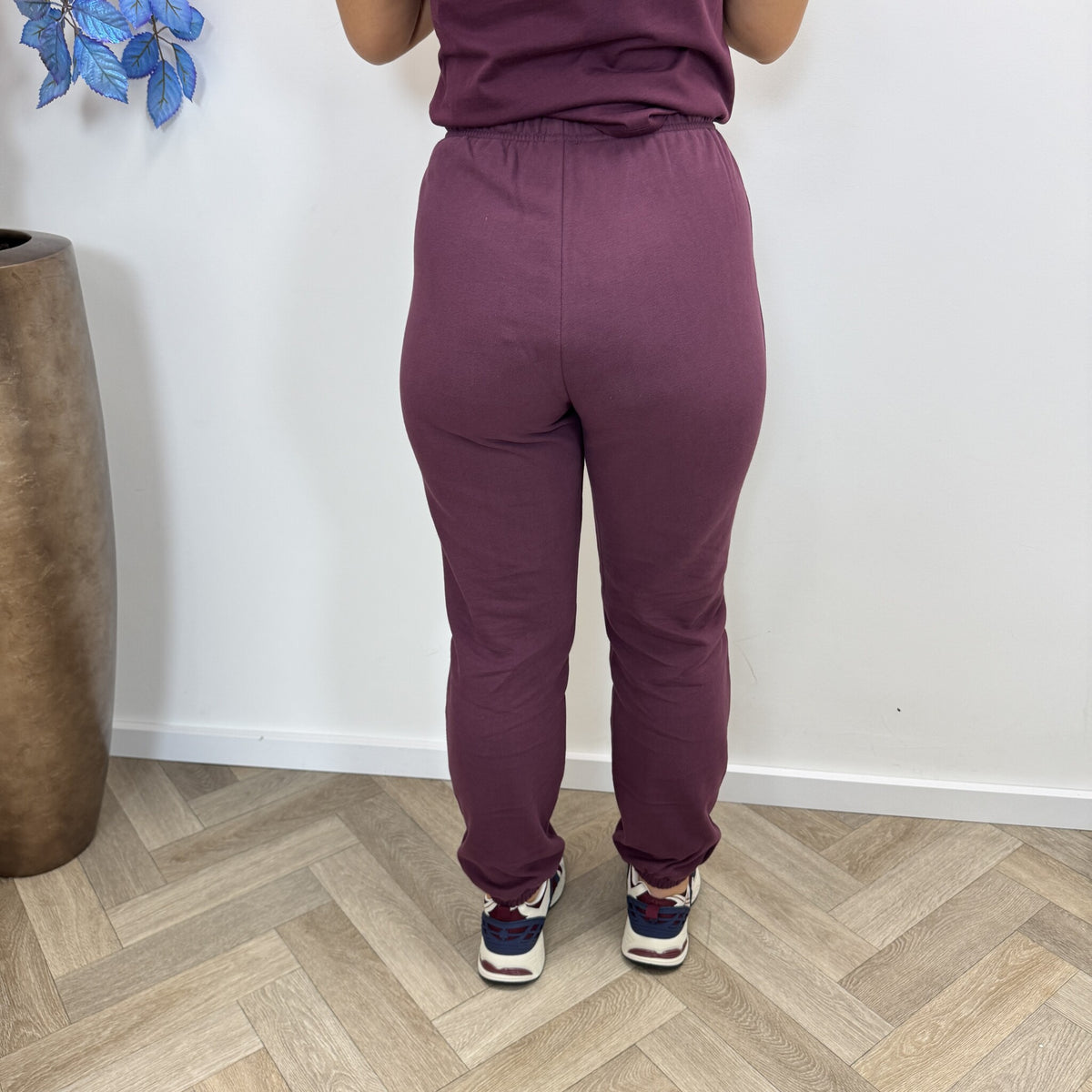 Pants LJ Logo Red Aubergine Liu Jo 1963