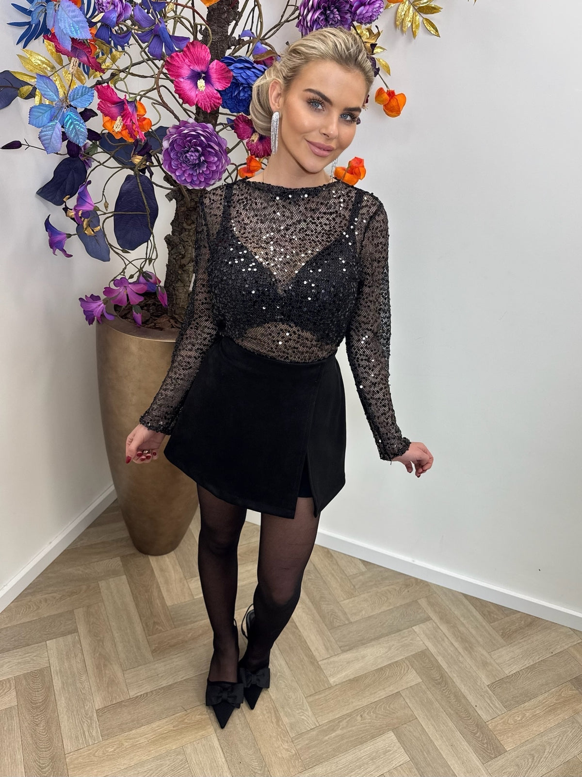 top clo pailletten pr27403 black