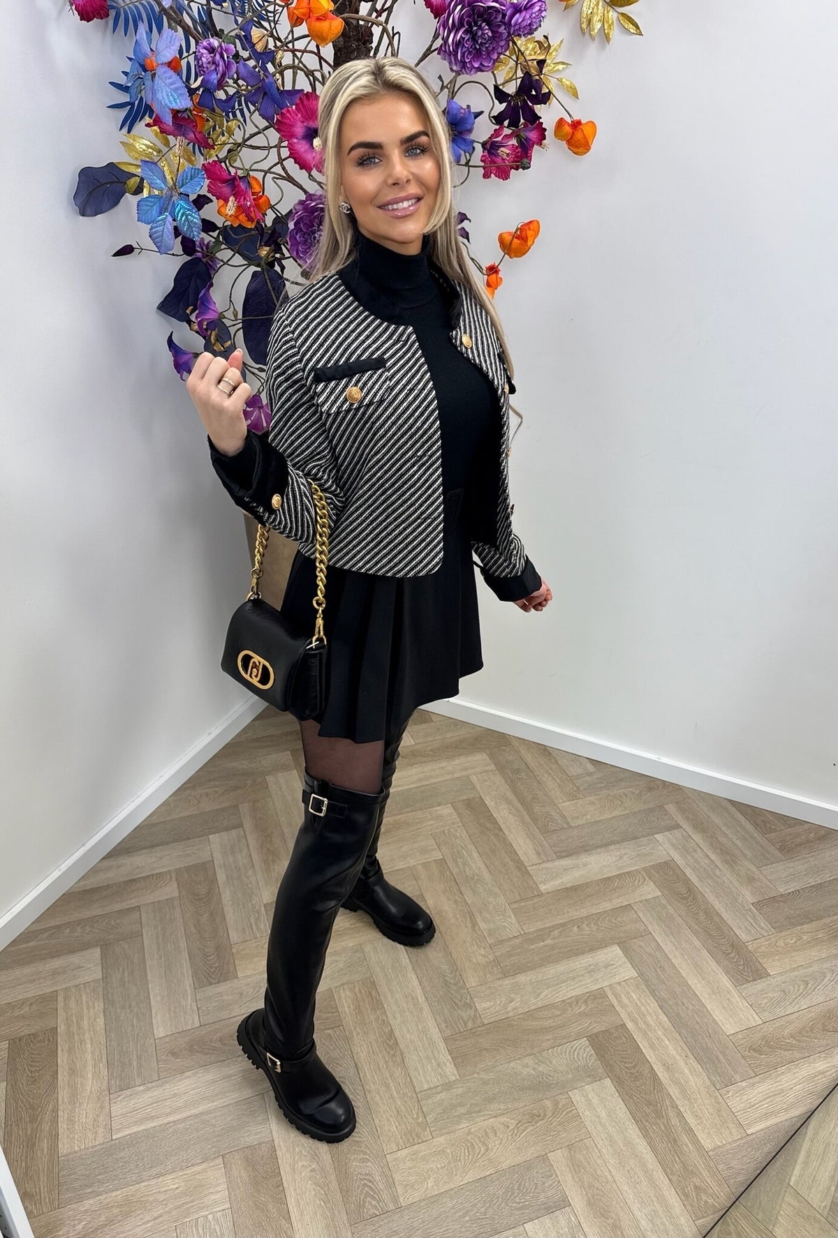 Tweed Jacket Jacky Black 23304