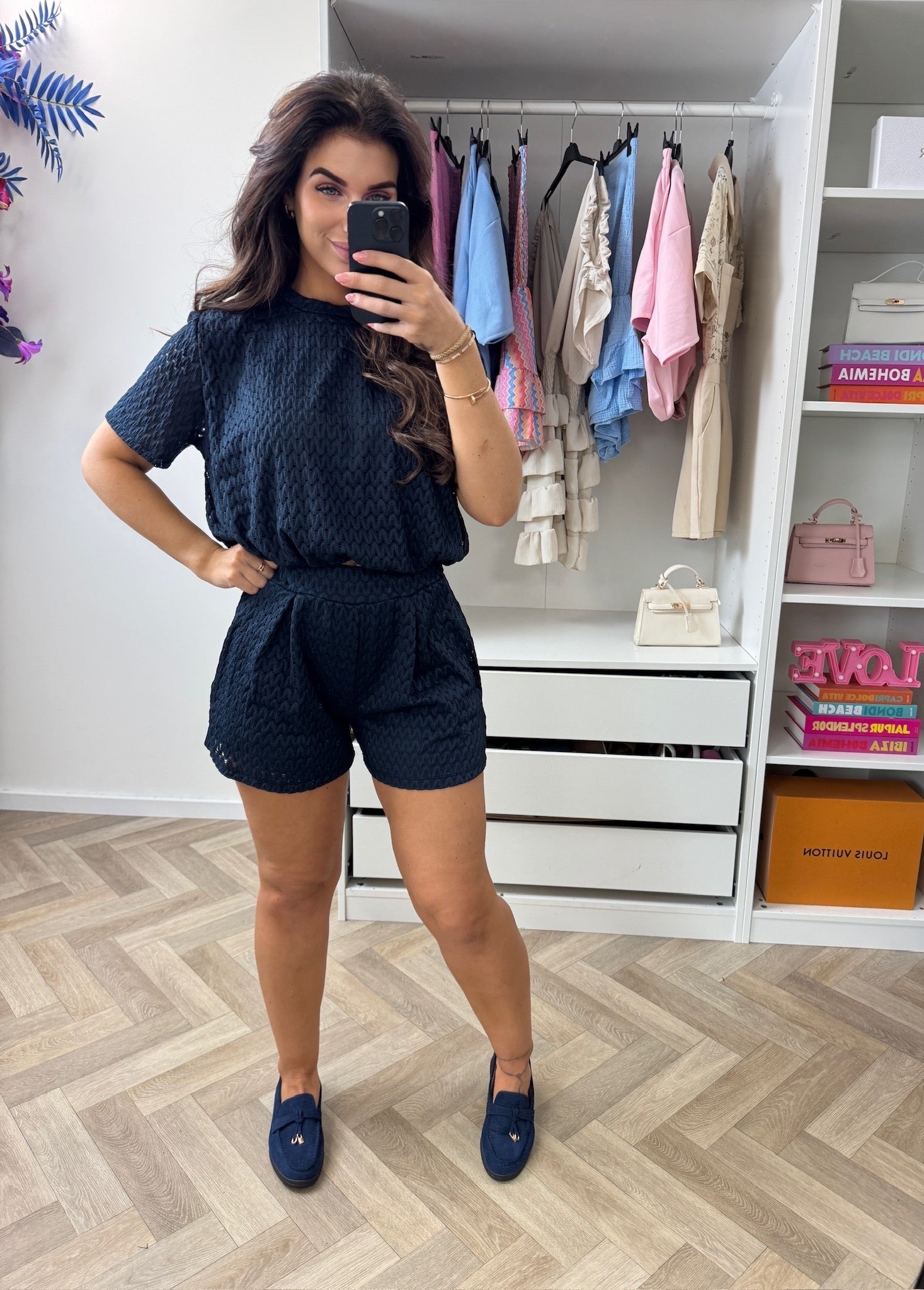 2 Delige Set Mandy Navy