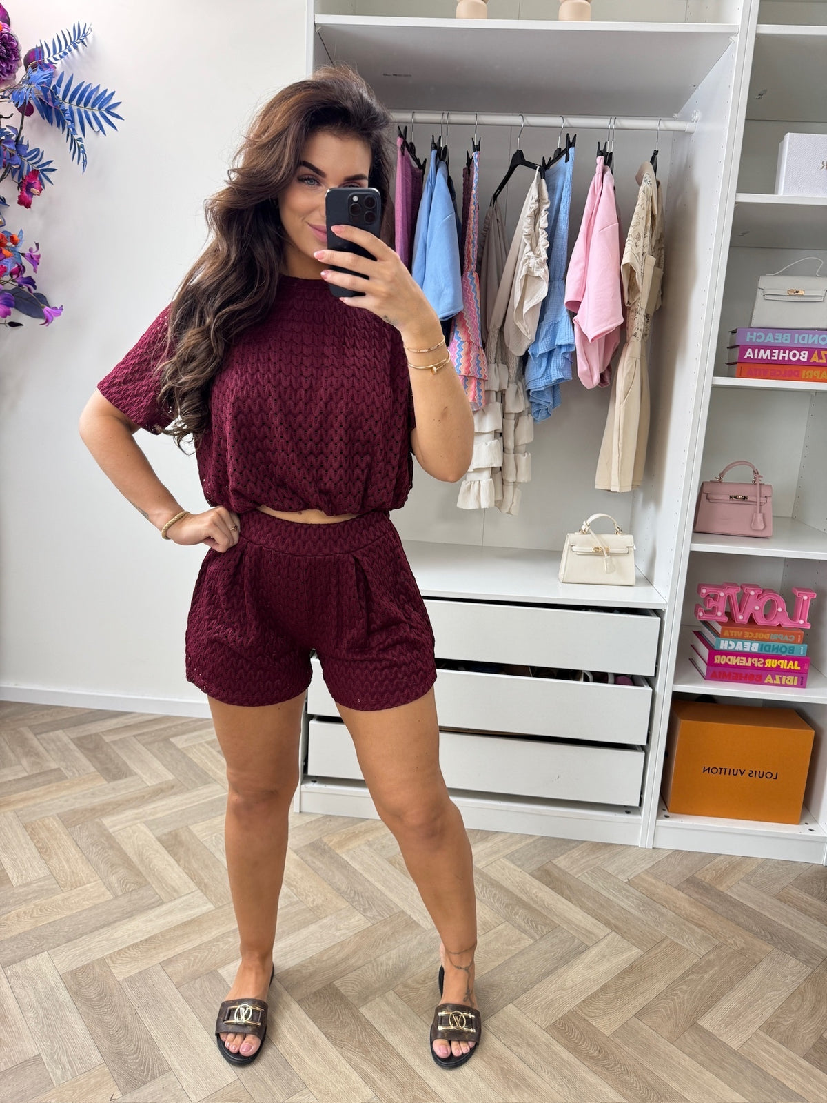 2 Delige Set Mandy Bordeaux
