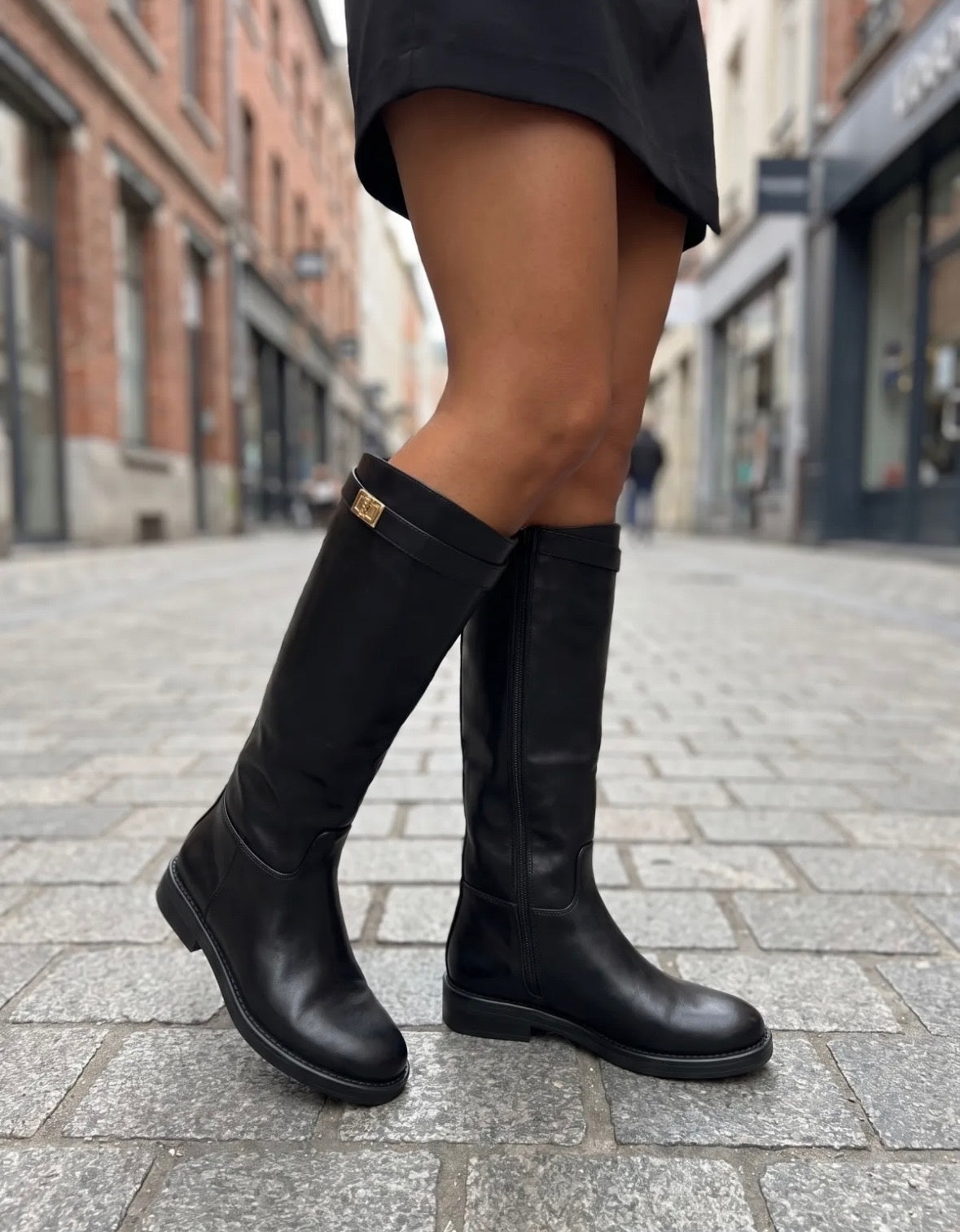 Leder Boots Kelsy YT036 Black