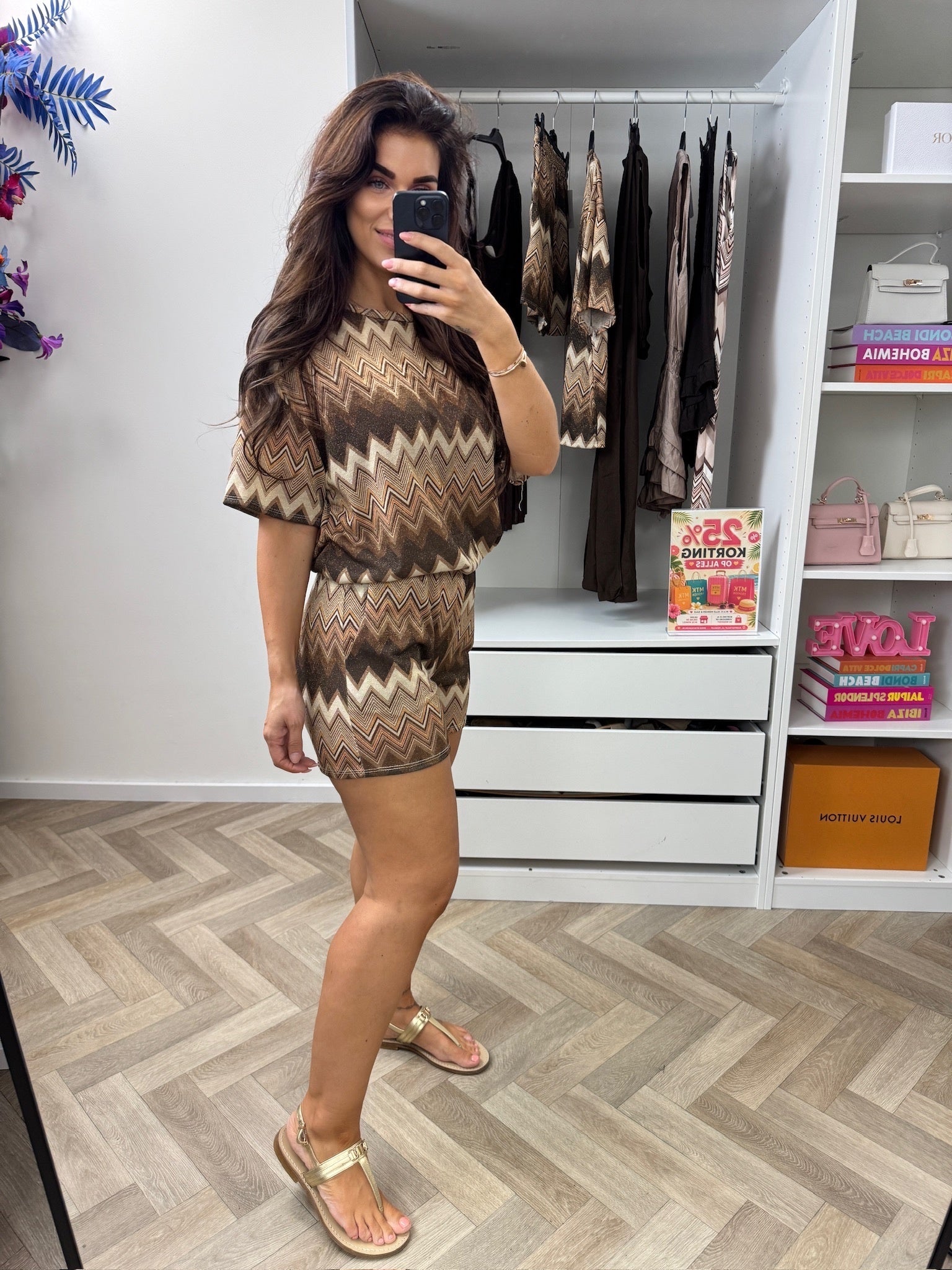 Set Lurex Zigzag Nikky Choco
