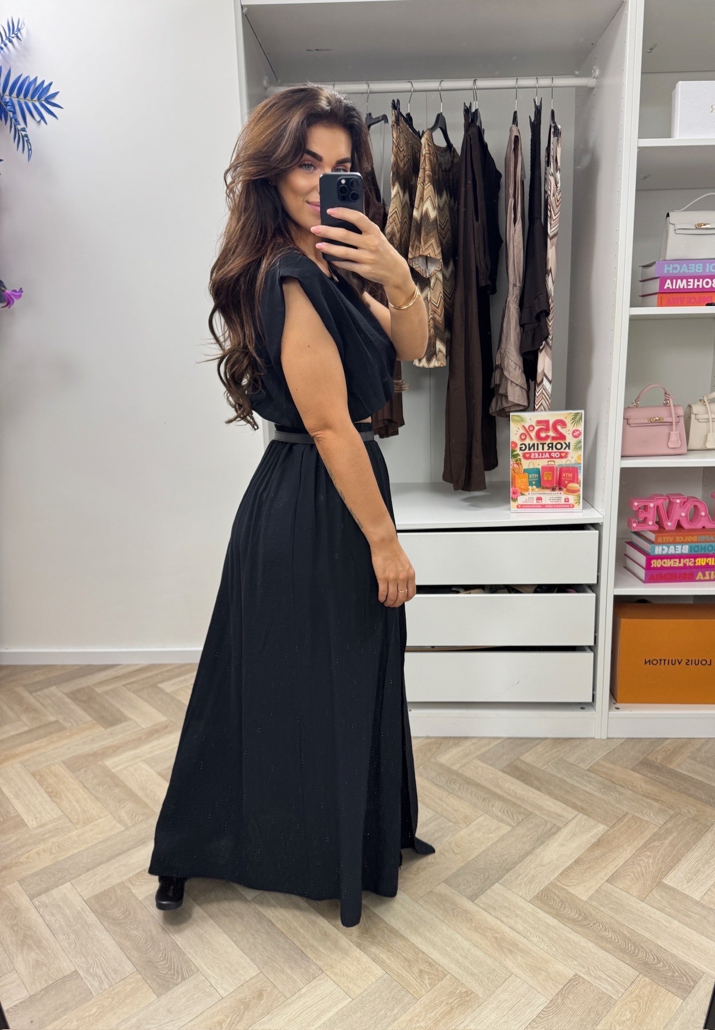 Set Long Skirt Black